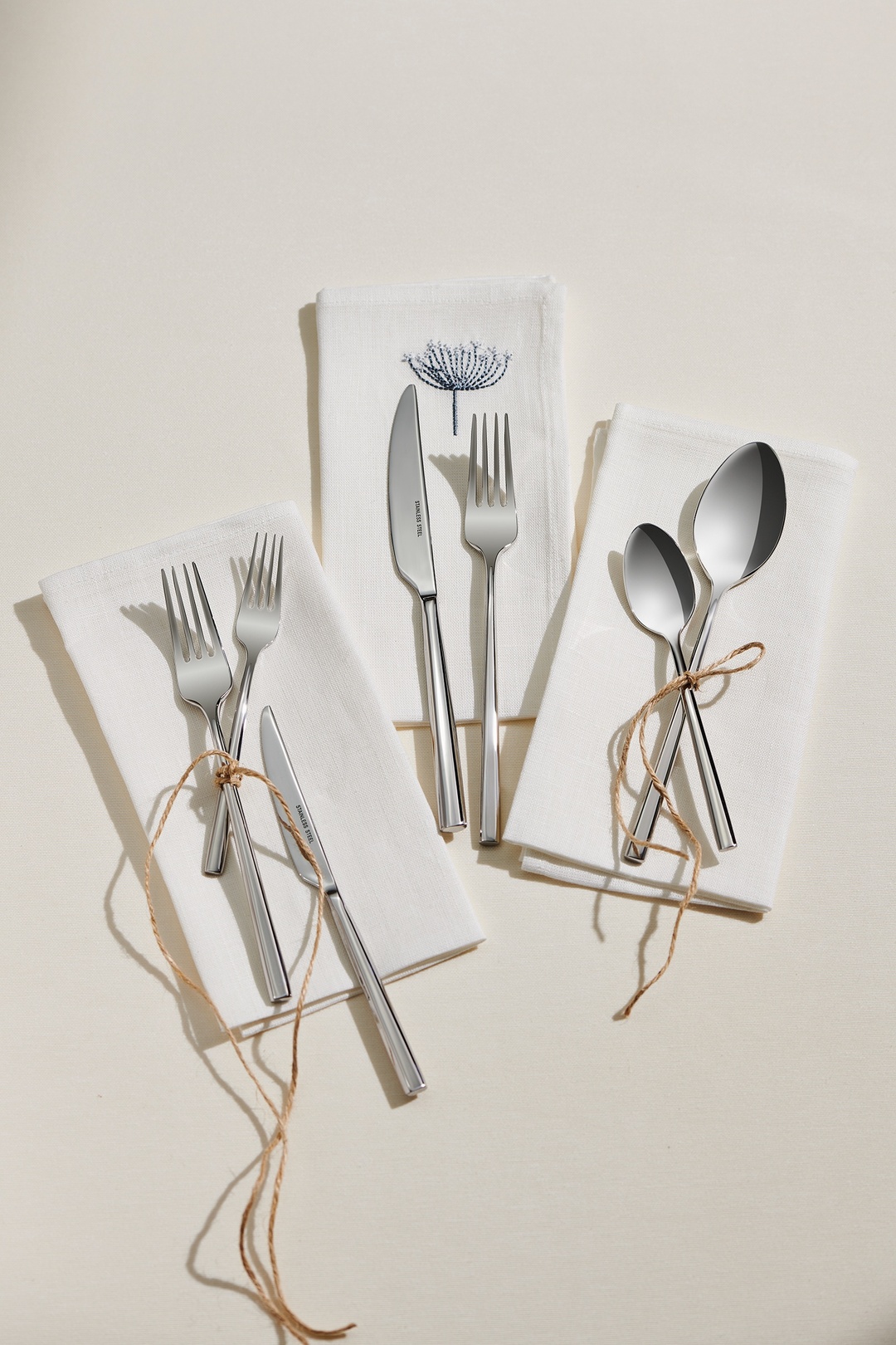 Chrome Stockholm Service Set 4 Piece