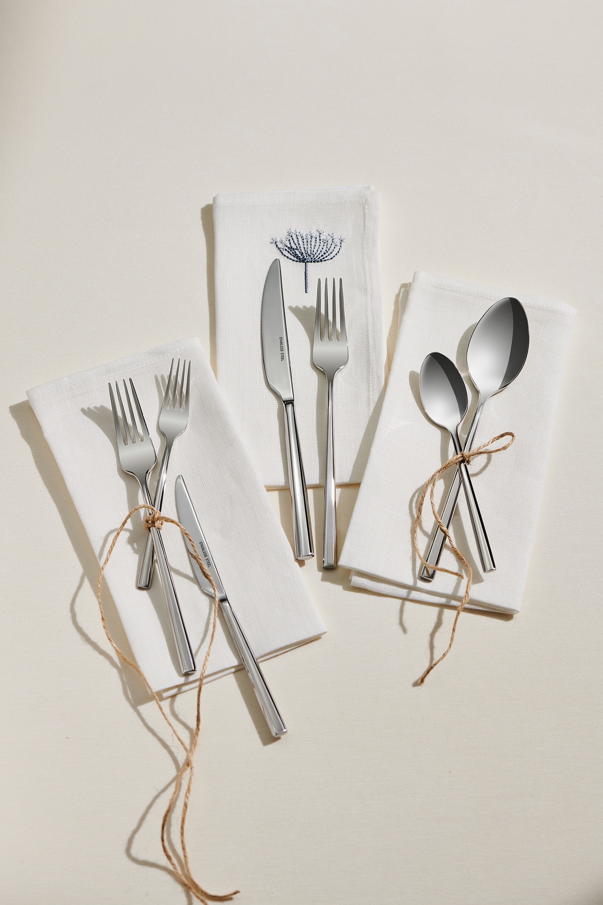 Chrome Stockholm Service Set 4 Piece