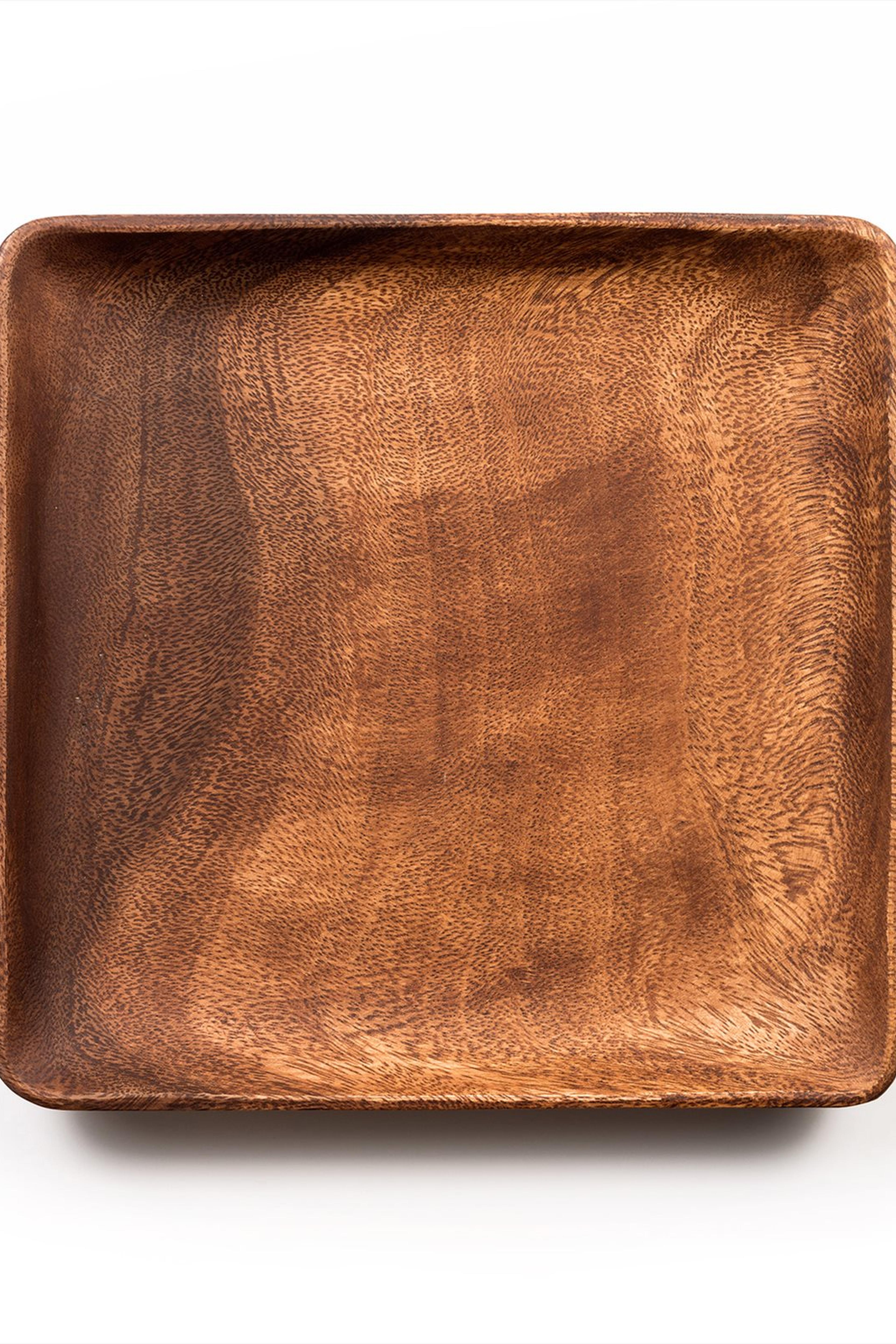 Wooden Square Service Plate