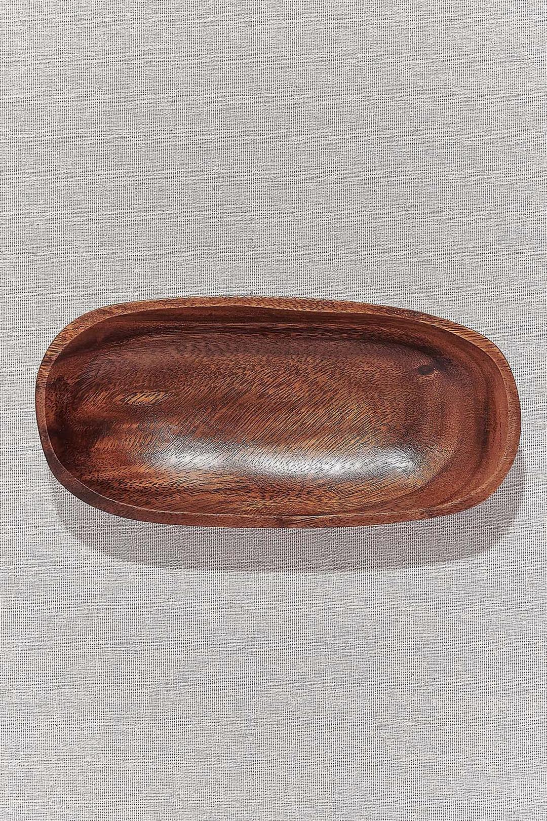 Ahşap Oval Servis Tabağı