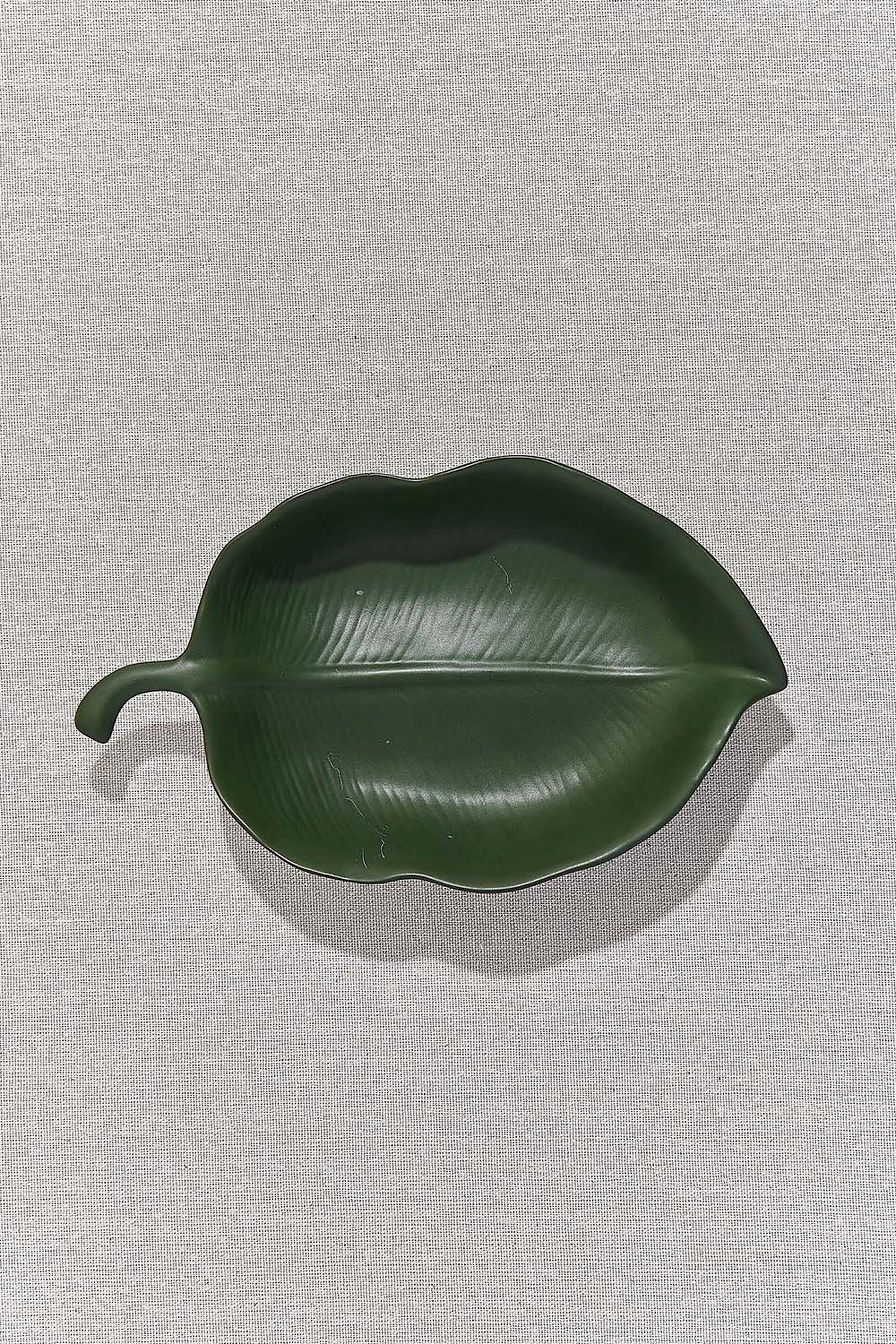 Leaf 2 Seramik Dekoratif Tabak S