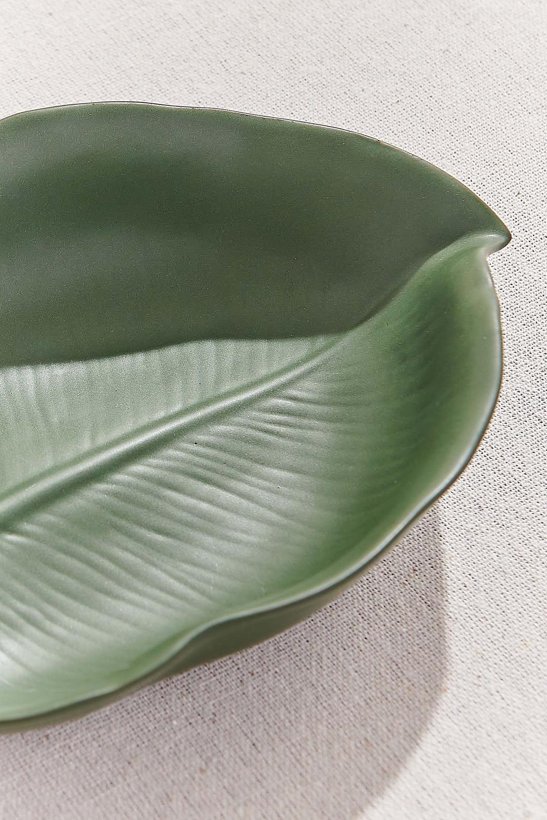 Leaf 2 Seramik Dekoratif Tabak S