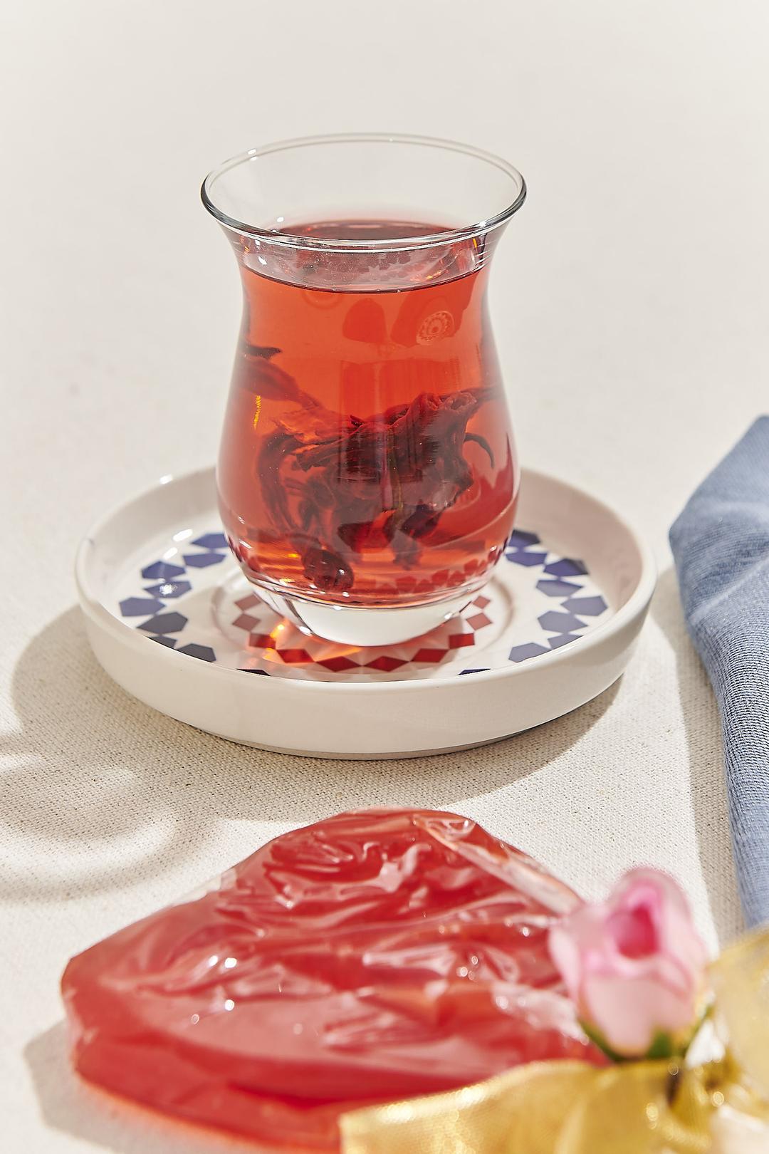 Yıldız Çay Tabağı Mavi