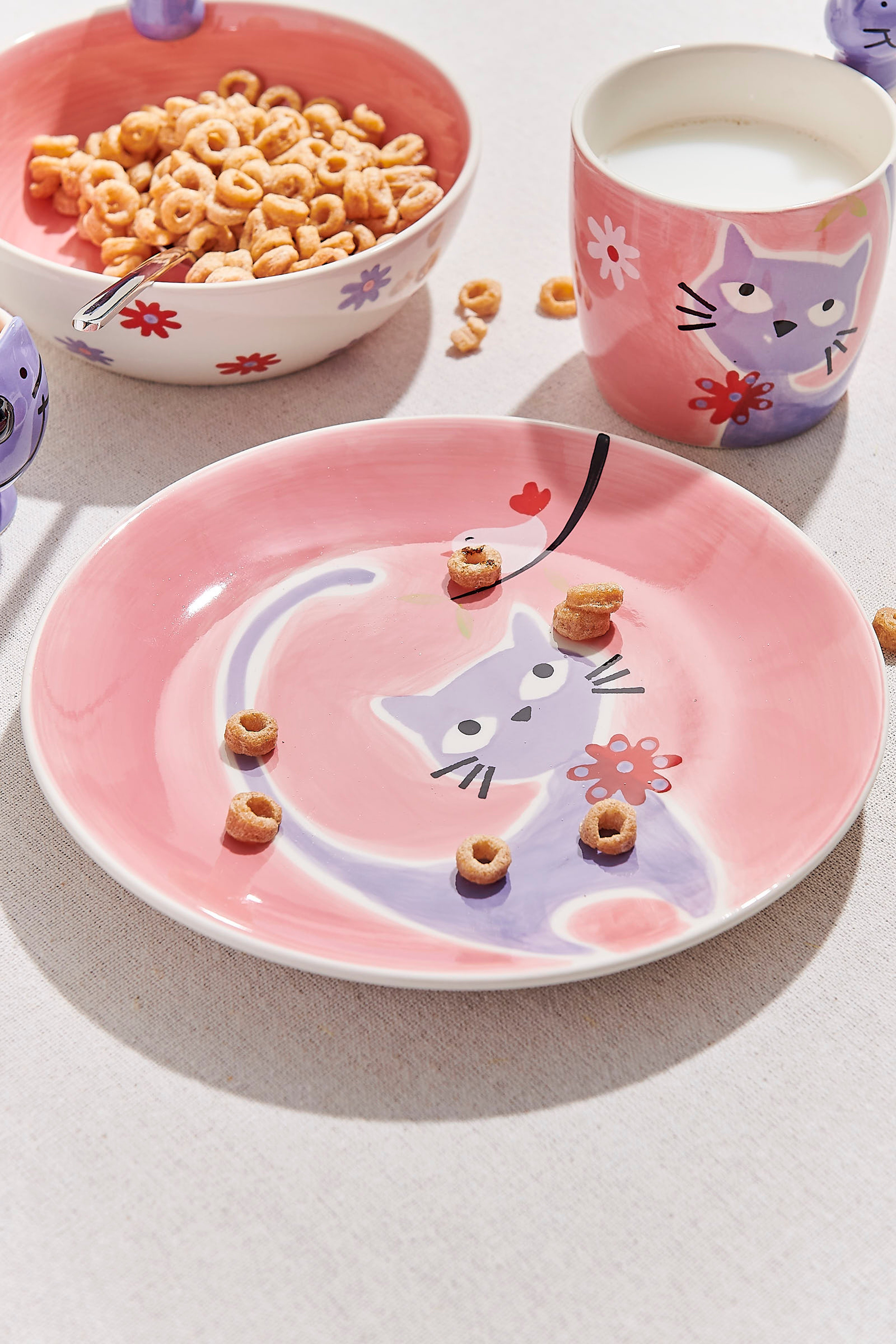 Playful Cat Seramik Pasta Tabağı