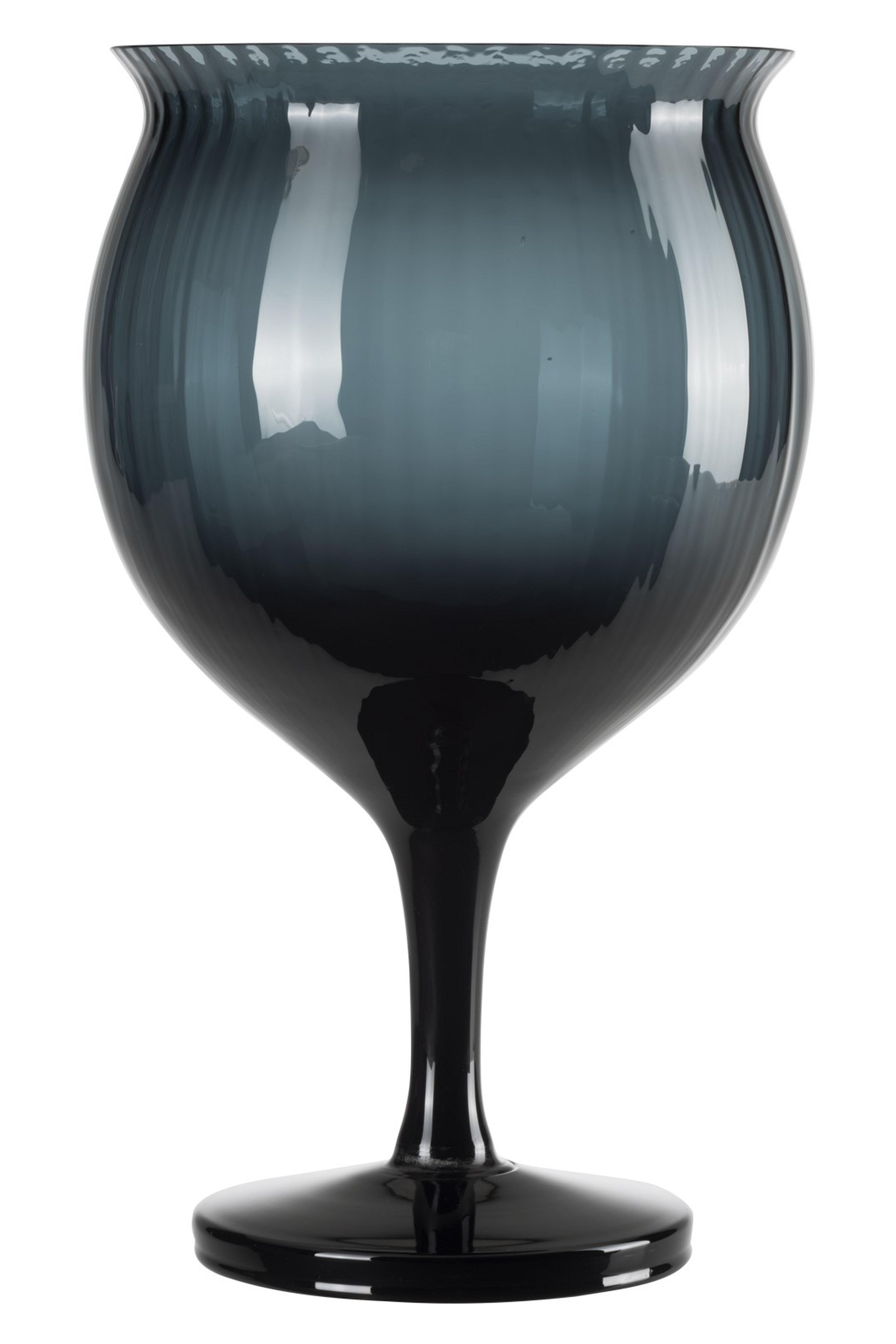 Navy Blue Omnia "Bey"" 4-Piece Wine Glass"