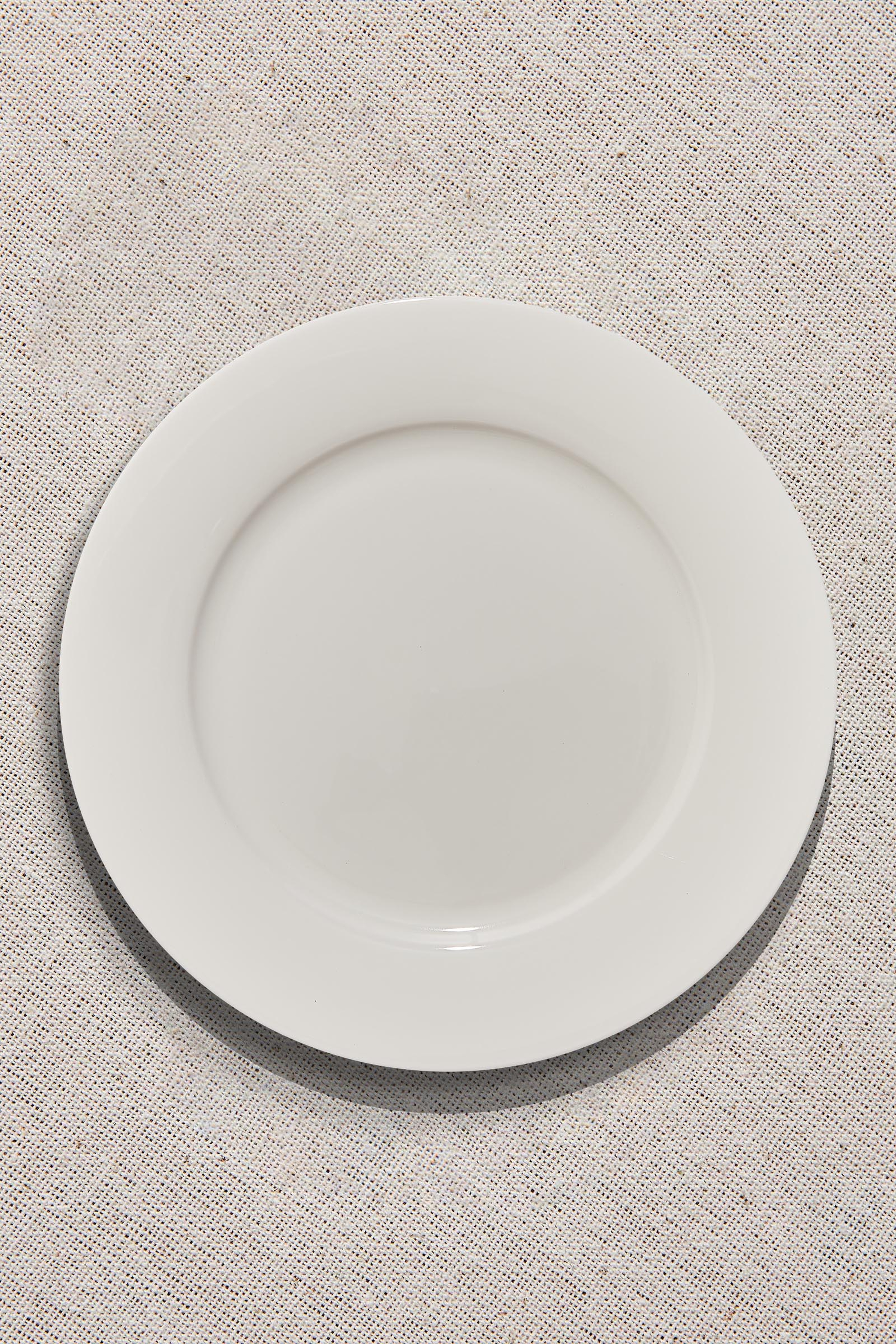 Blank 2 Porselen Yemek Tabak Beyaz