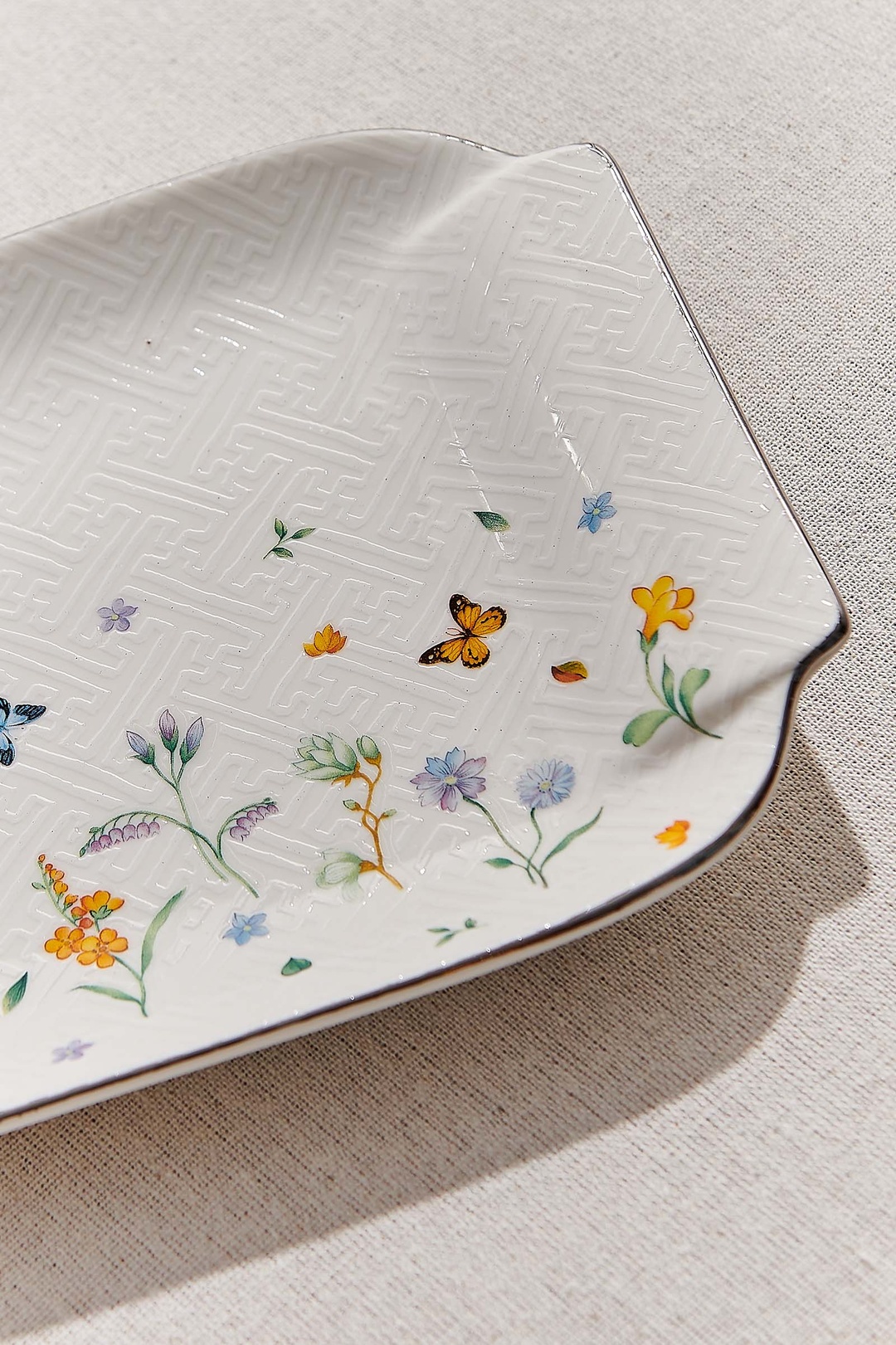 Petite Fleur Porselen Dikdörtgen Servis Tabağı