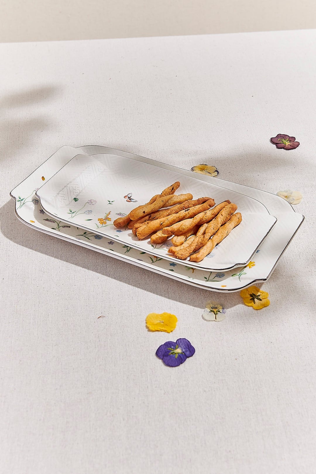 Petite Fleur Porselen Dikdörtgen Servis Tabağı