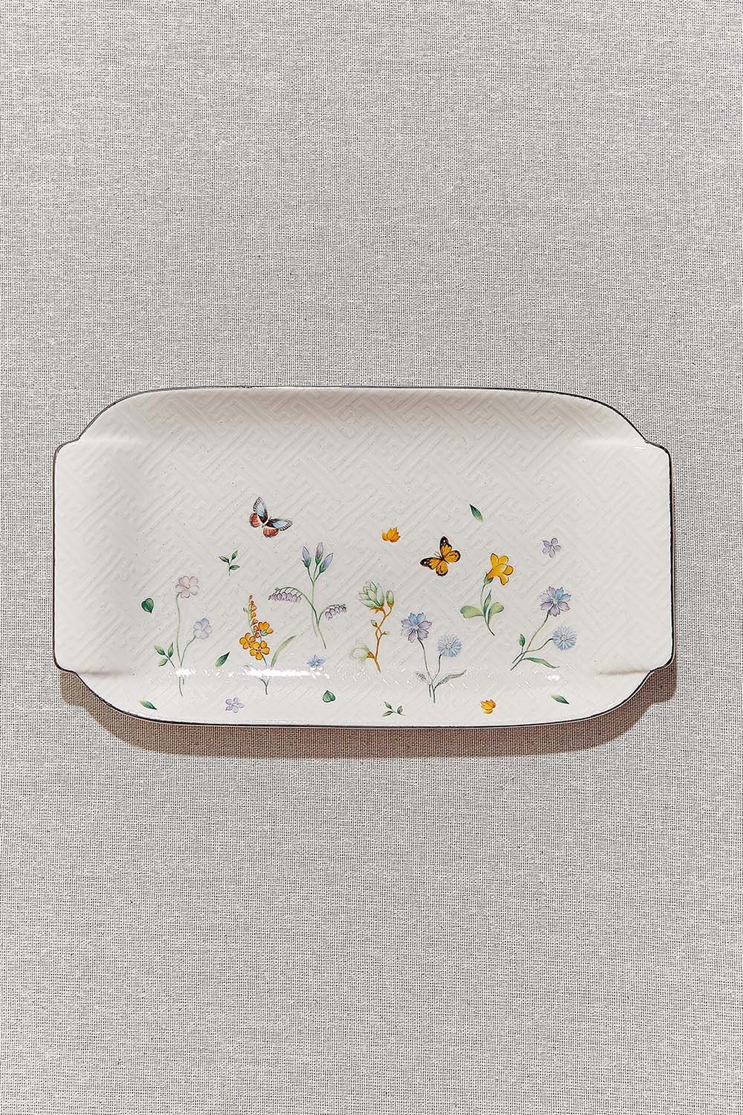 Petite Fleur Porselen Dikdörtgen Servis Tabağı 25 cm