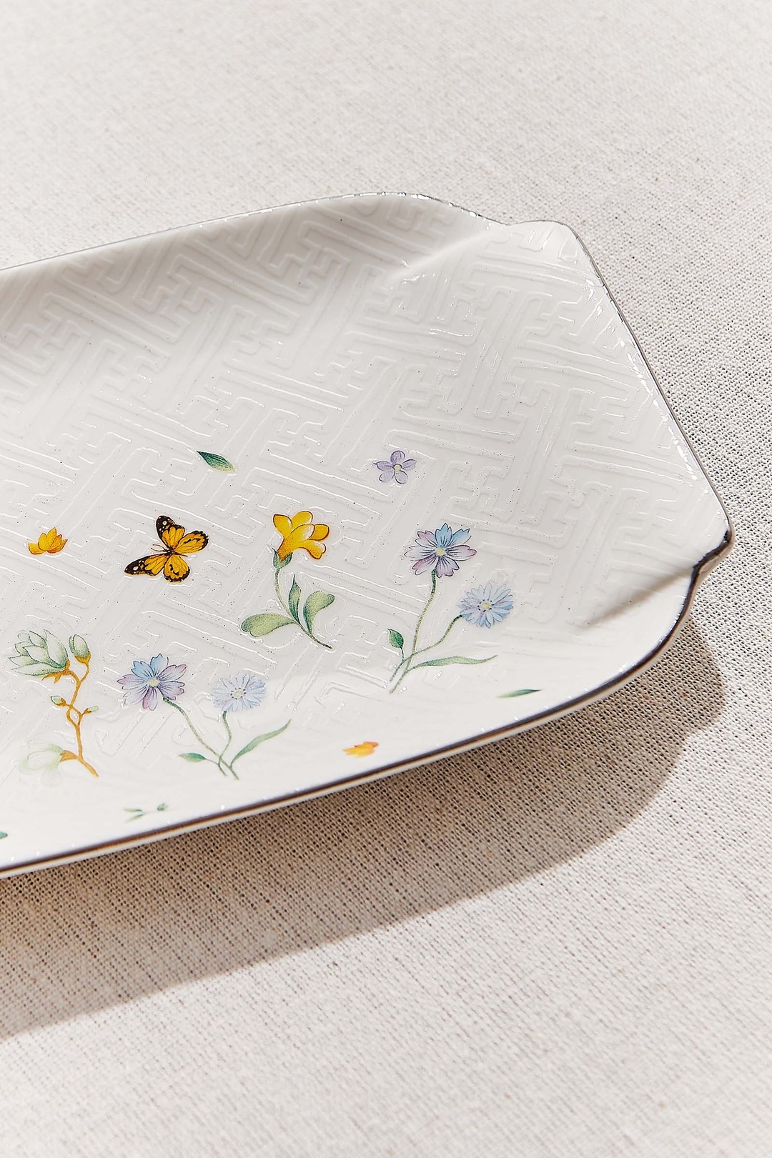 Petite Fleur Porselen Dikdörtgen Servis Tabağı 25 cm