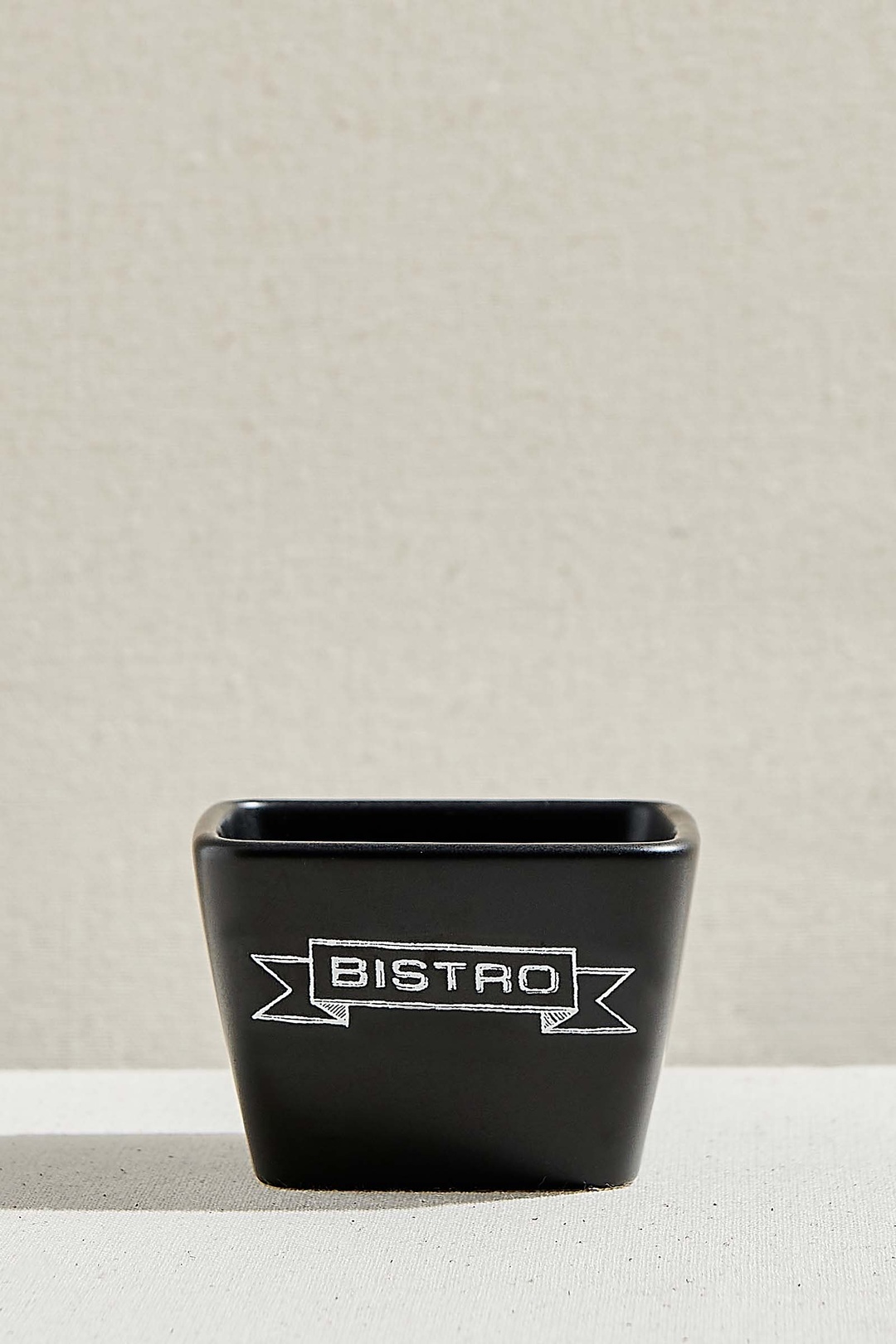 Black Bistro Ceramic Serving Bowl