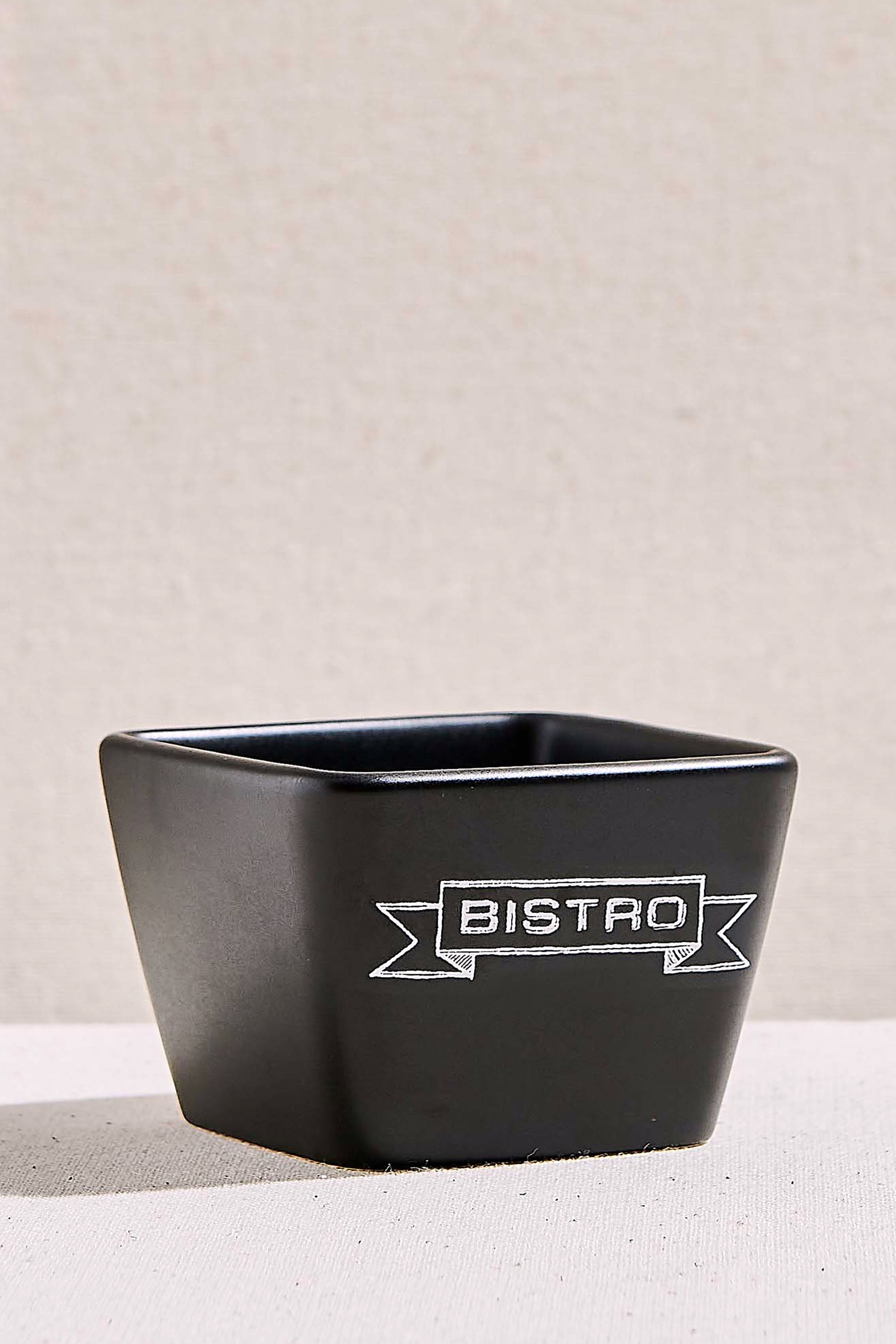 Bistro Seramik Servis Kasesi Siyah