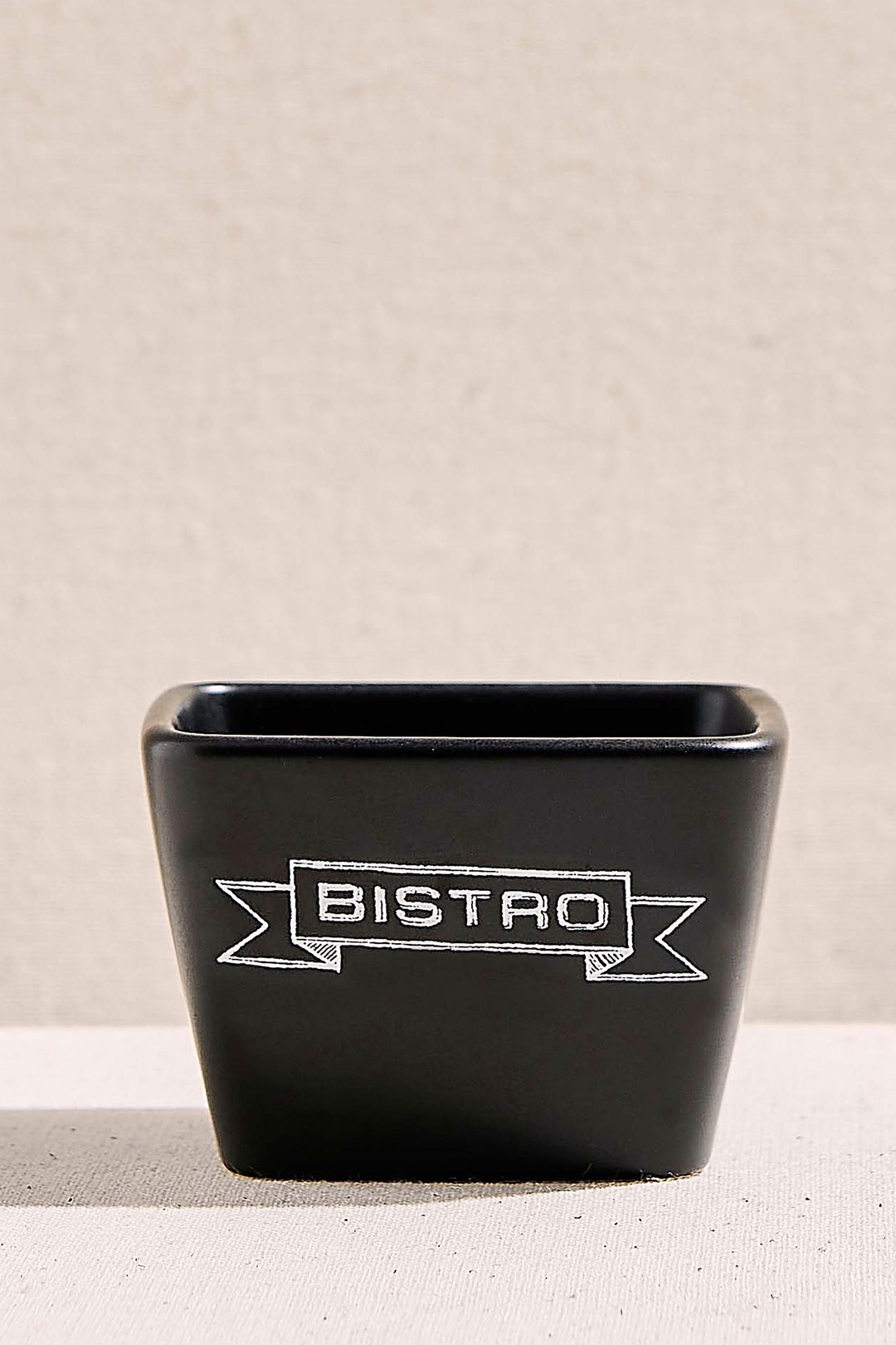 Black Bistro Ceramic Serving Bowl