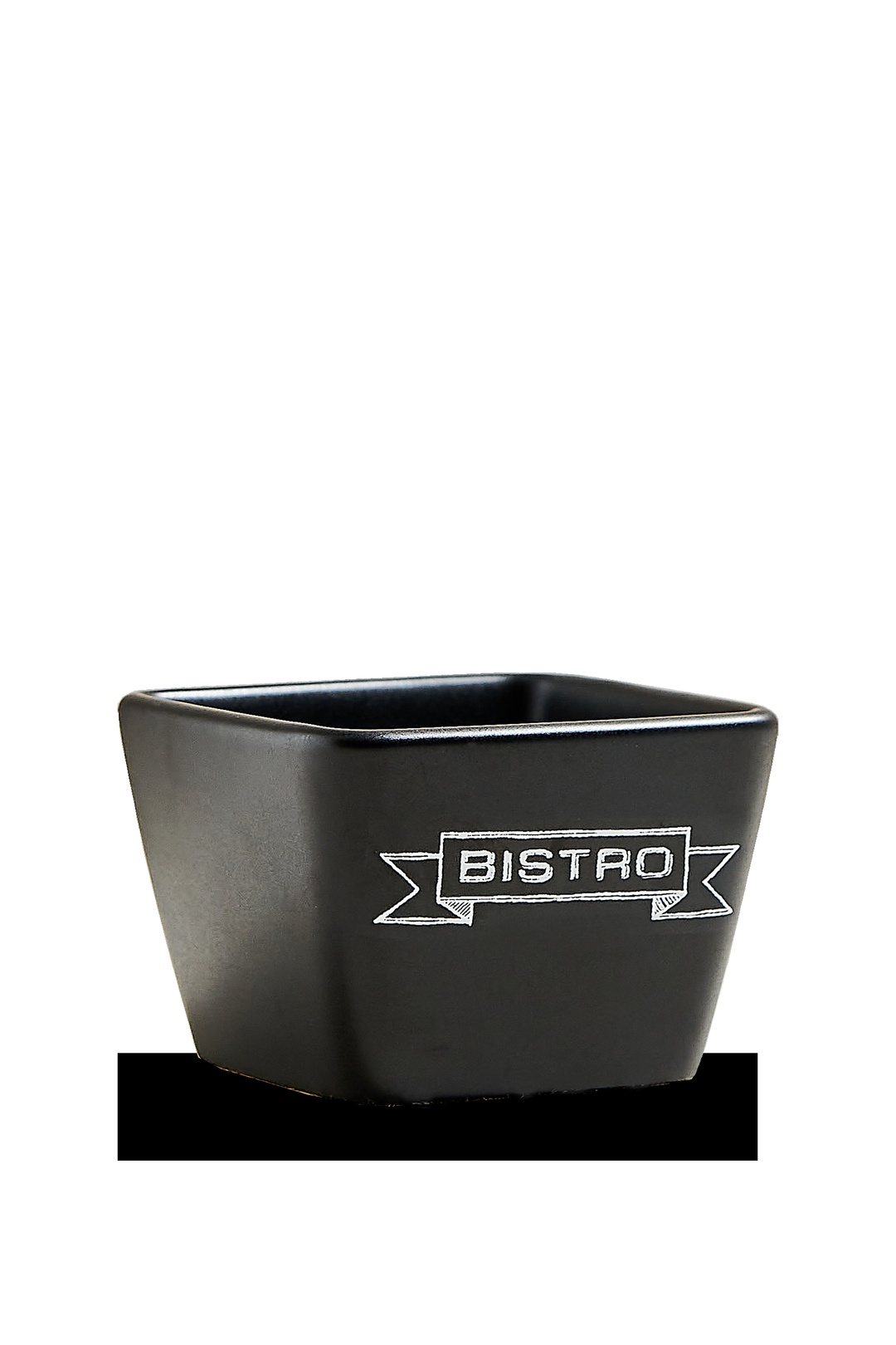 Black Bistro Ceramic Serving Bowl