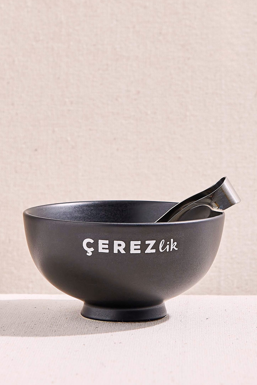 Çerezlik Seramik Servis Kasesi Siyah