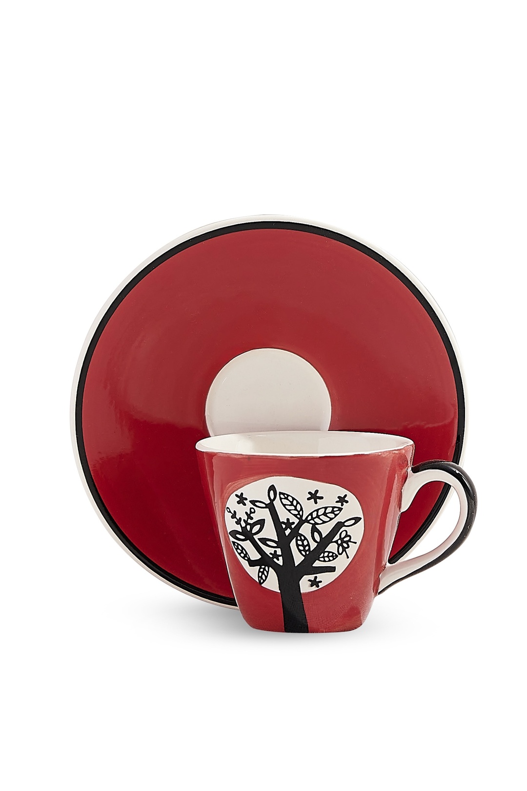 Masterart Seramik Espresso Fincanı Kırmızı