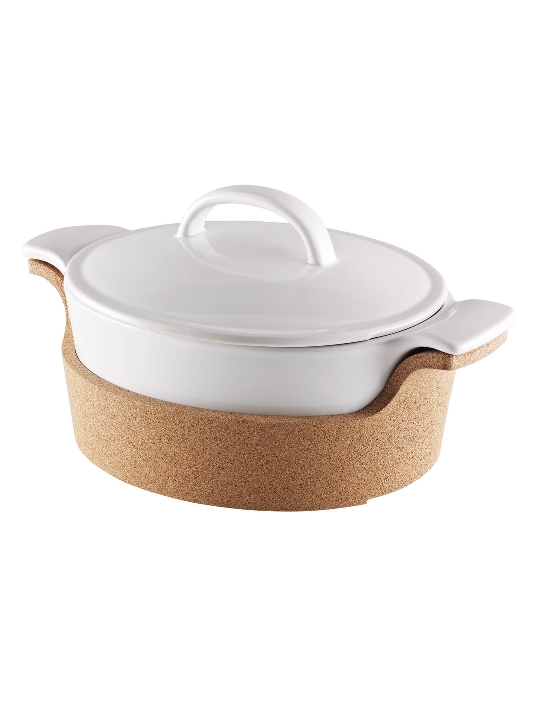 Cork Seramik Kapaklı Oval Fırınkabı