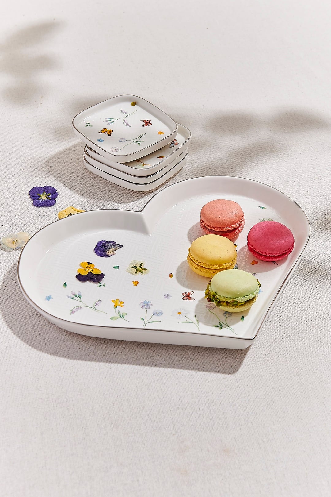 Petite Fleur Porselen Mini Servis Tabağı 4'lü