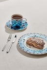 Atlantic Porselen Pasta Tabağı Mavi Beyaz