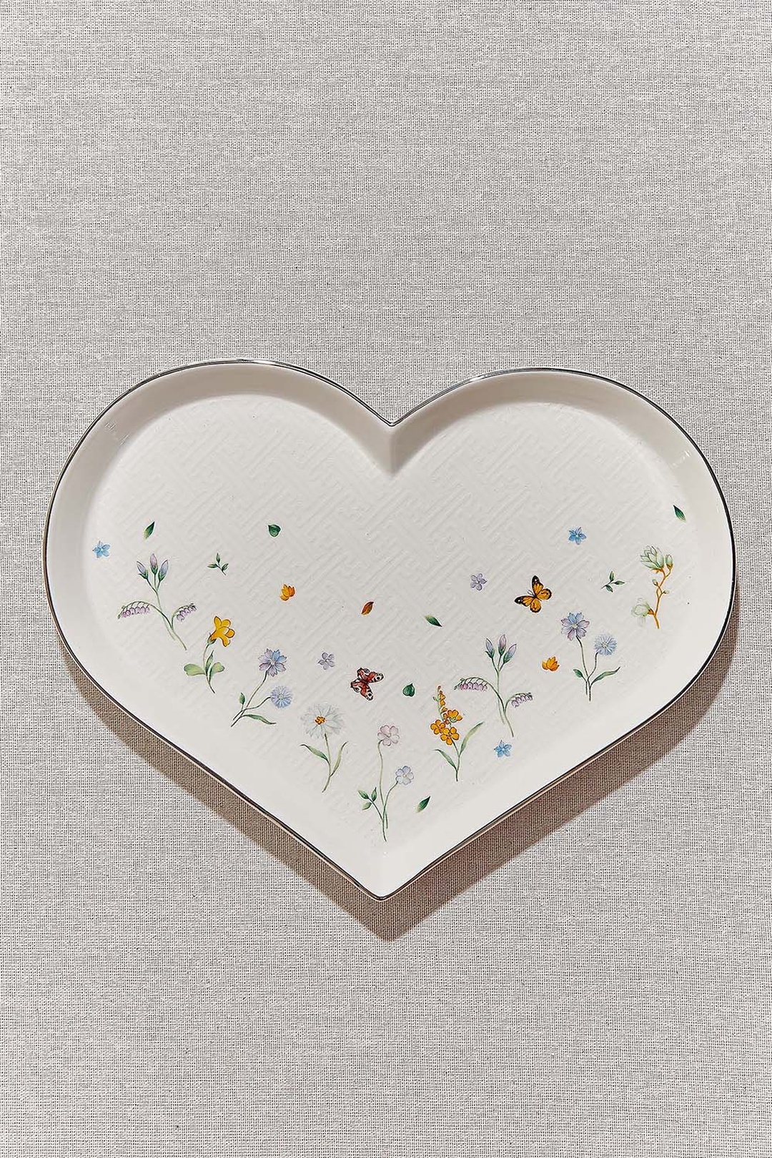 Petite Fleur Kalp Porselen Servis Tabağı