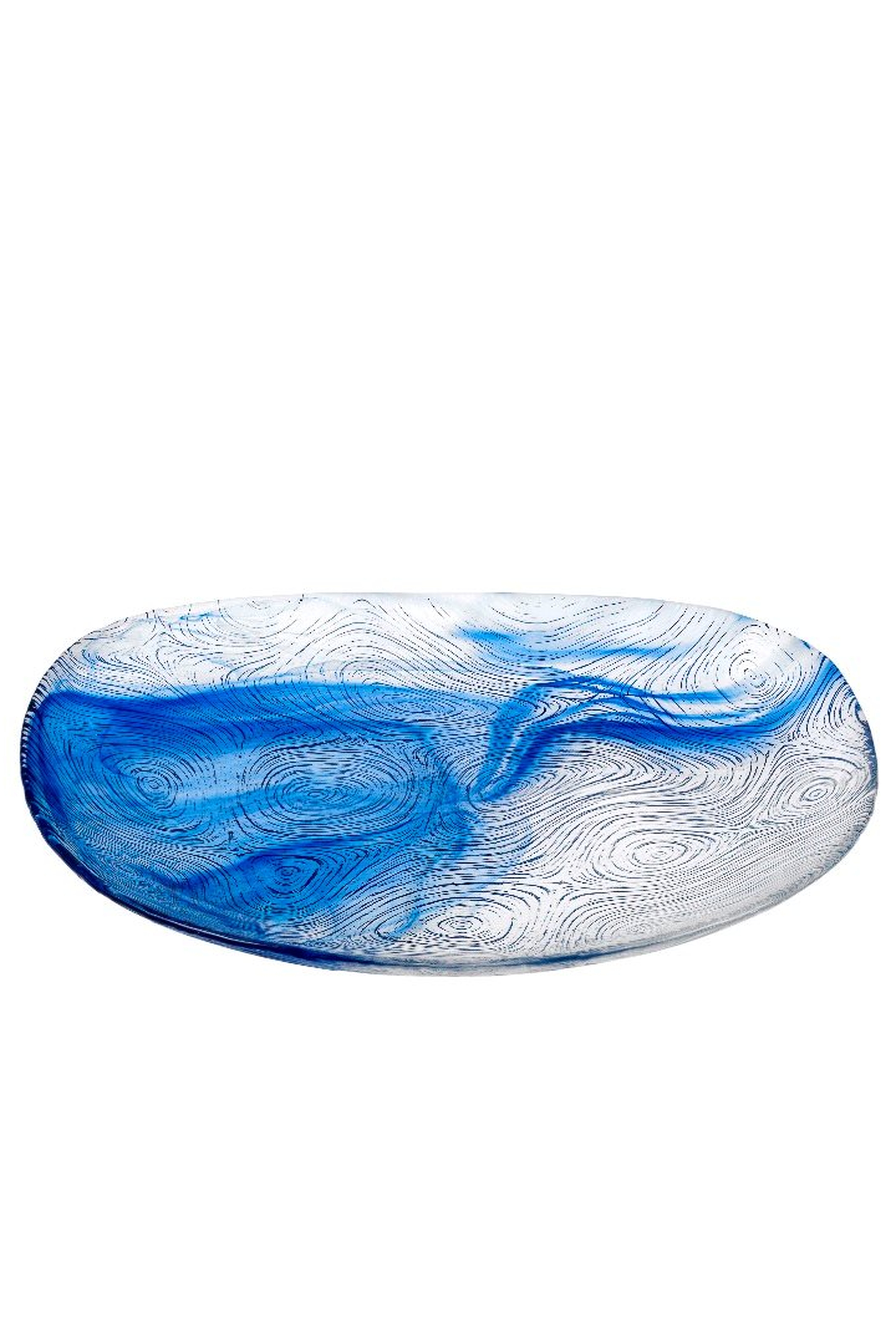 Blue Linden Batik Cake Plate 19 Cm