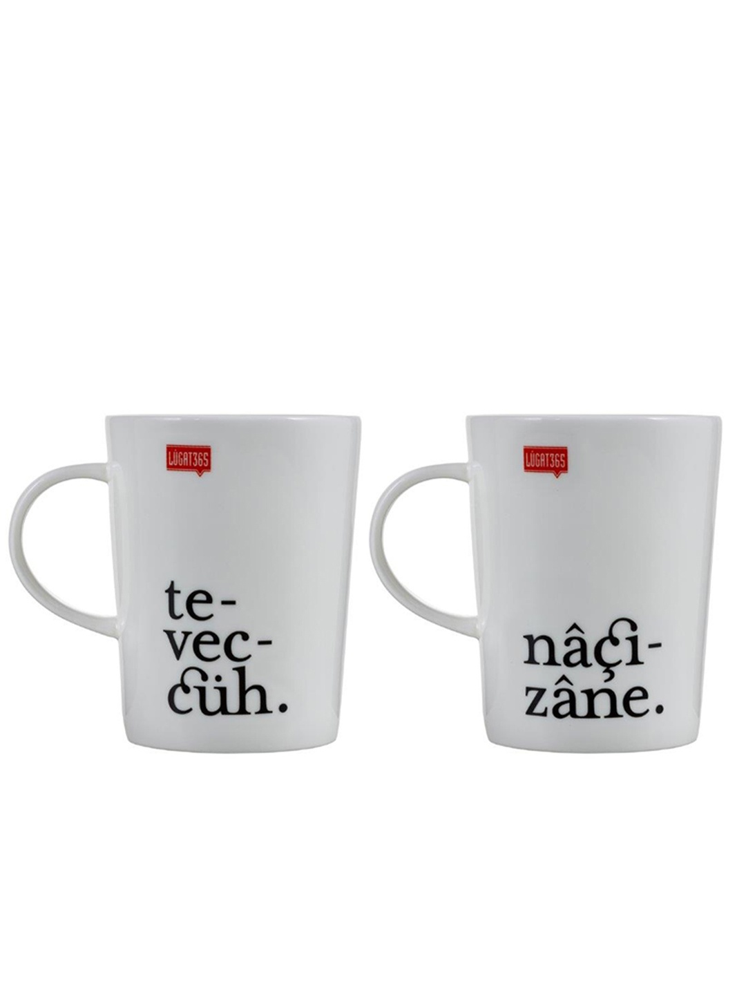 Teveccüh & Naçizane Porselen Kupa Seti 2'li