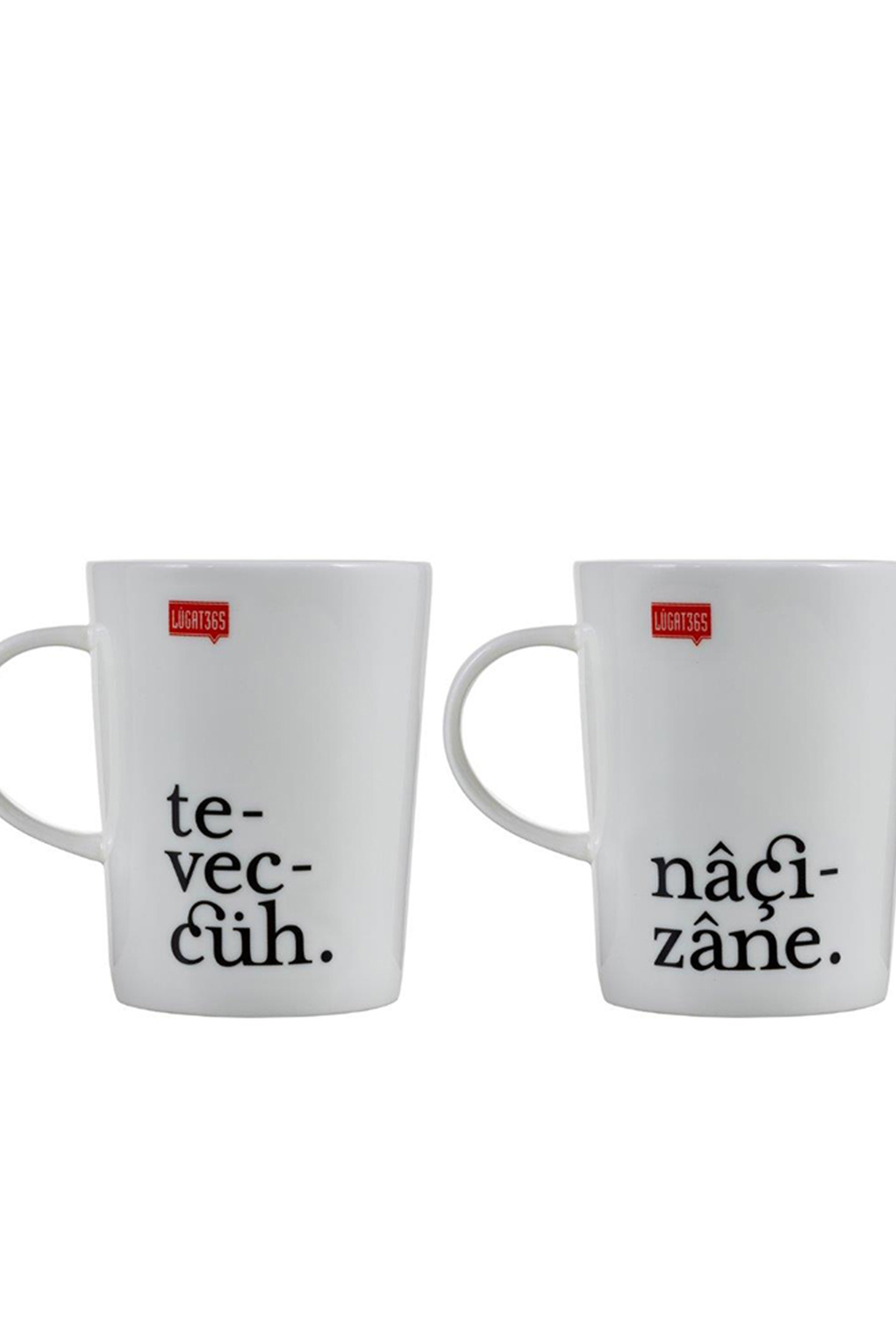 Teveccüh & Naçizane Porselen Kupa Seti 2'li