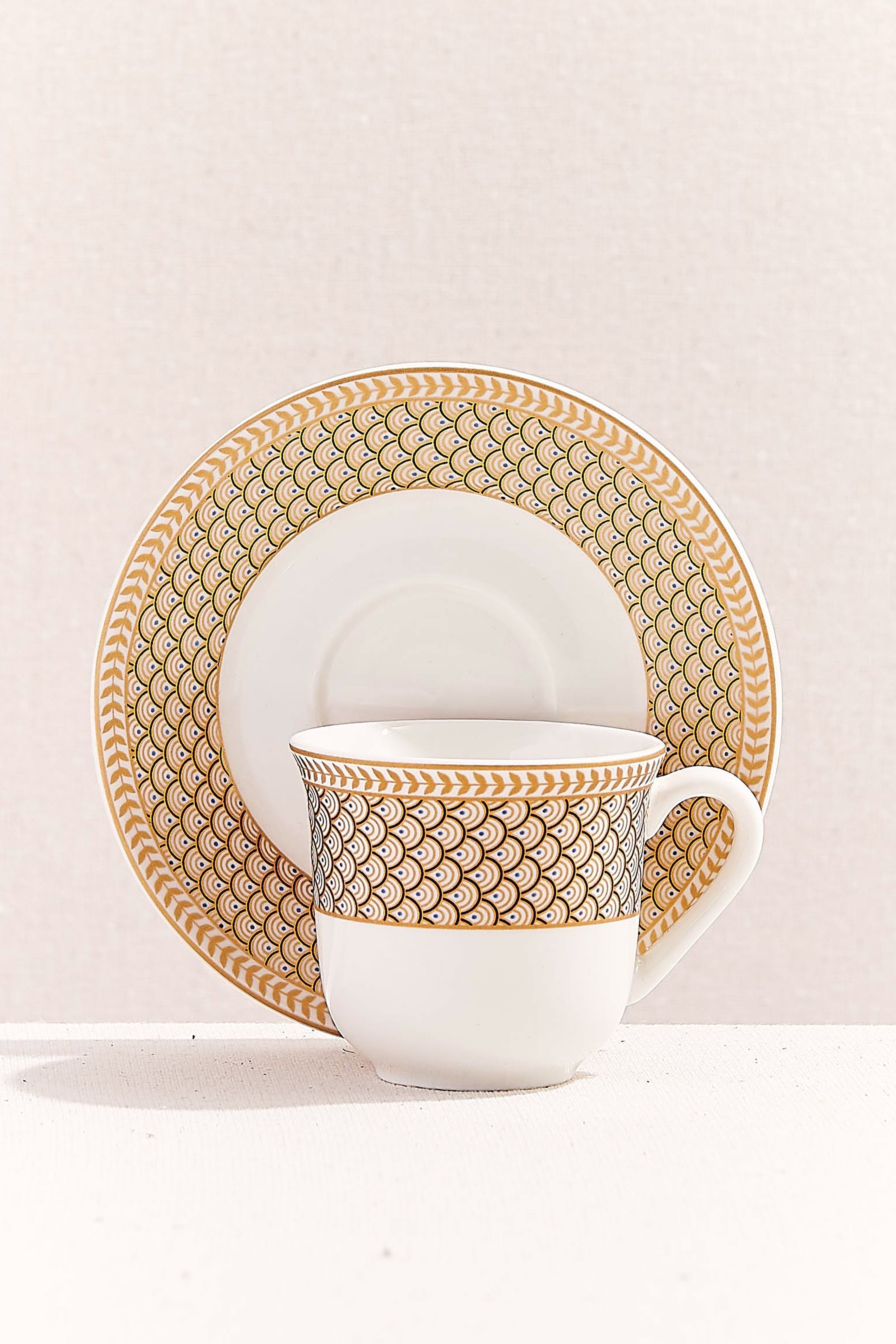 Herringbone Porcelain T. Coffee Cup