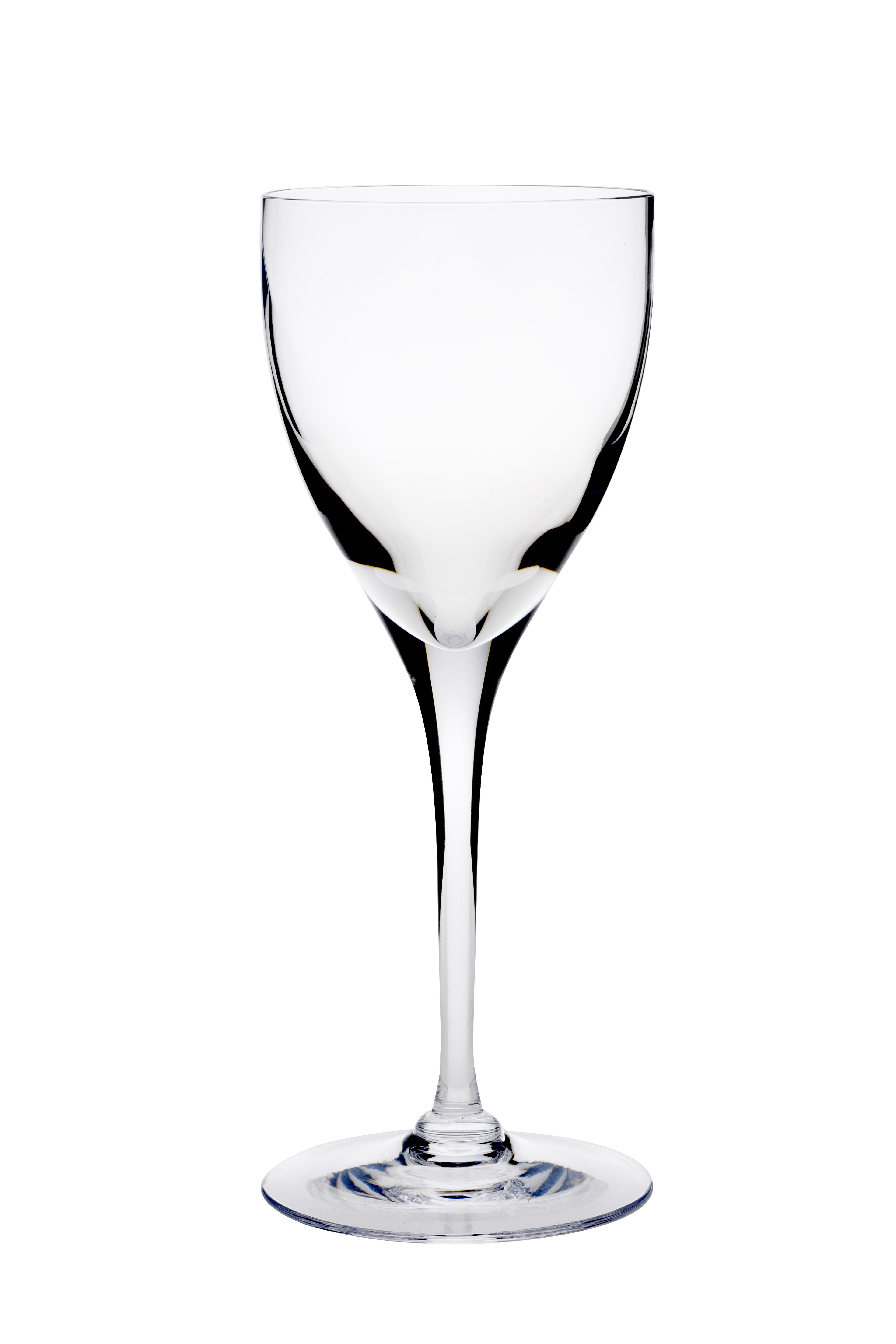 White Wine Glass with Optics