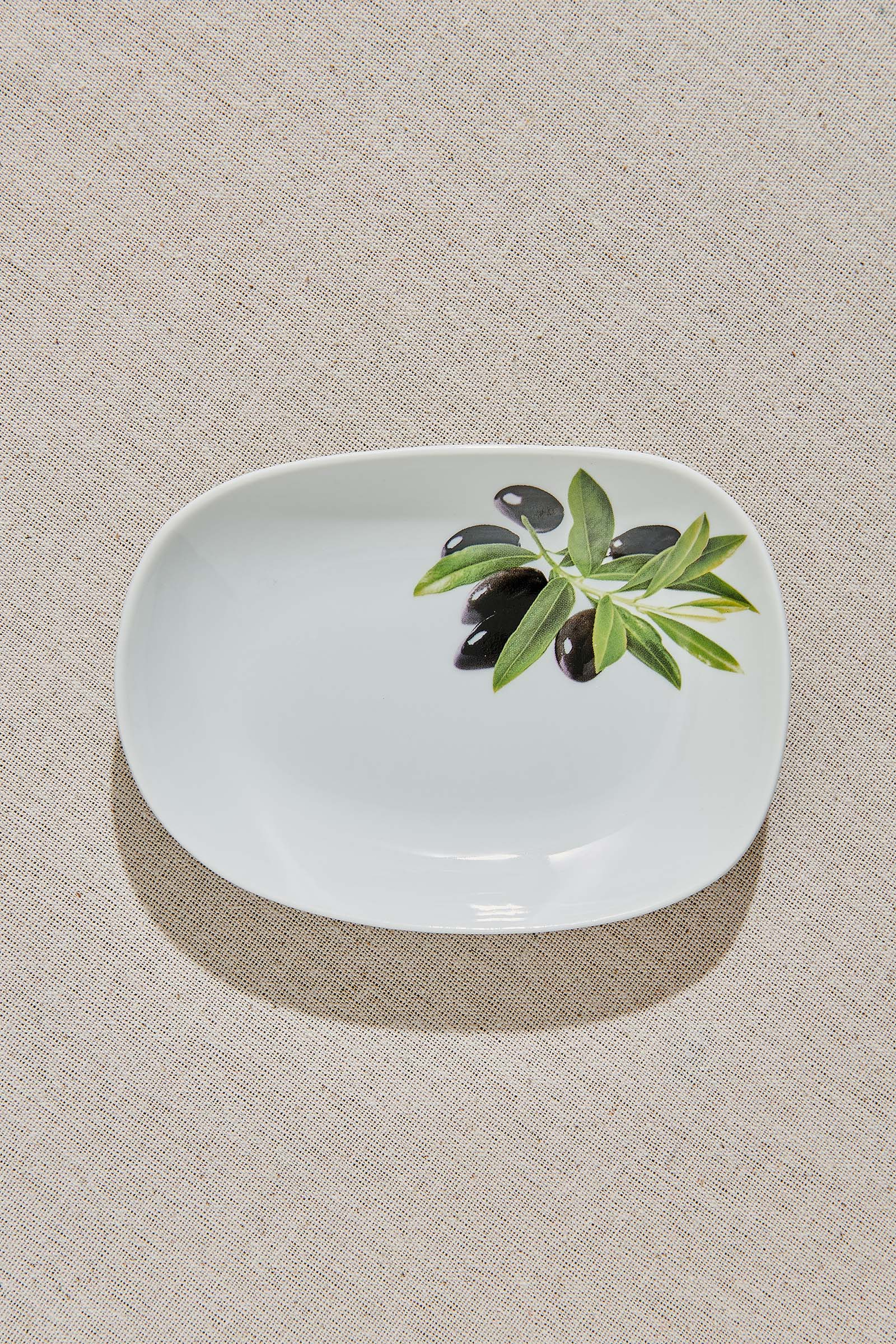 White Adatepe Porcelain Service Plate L