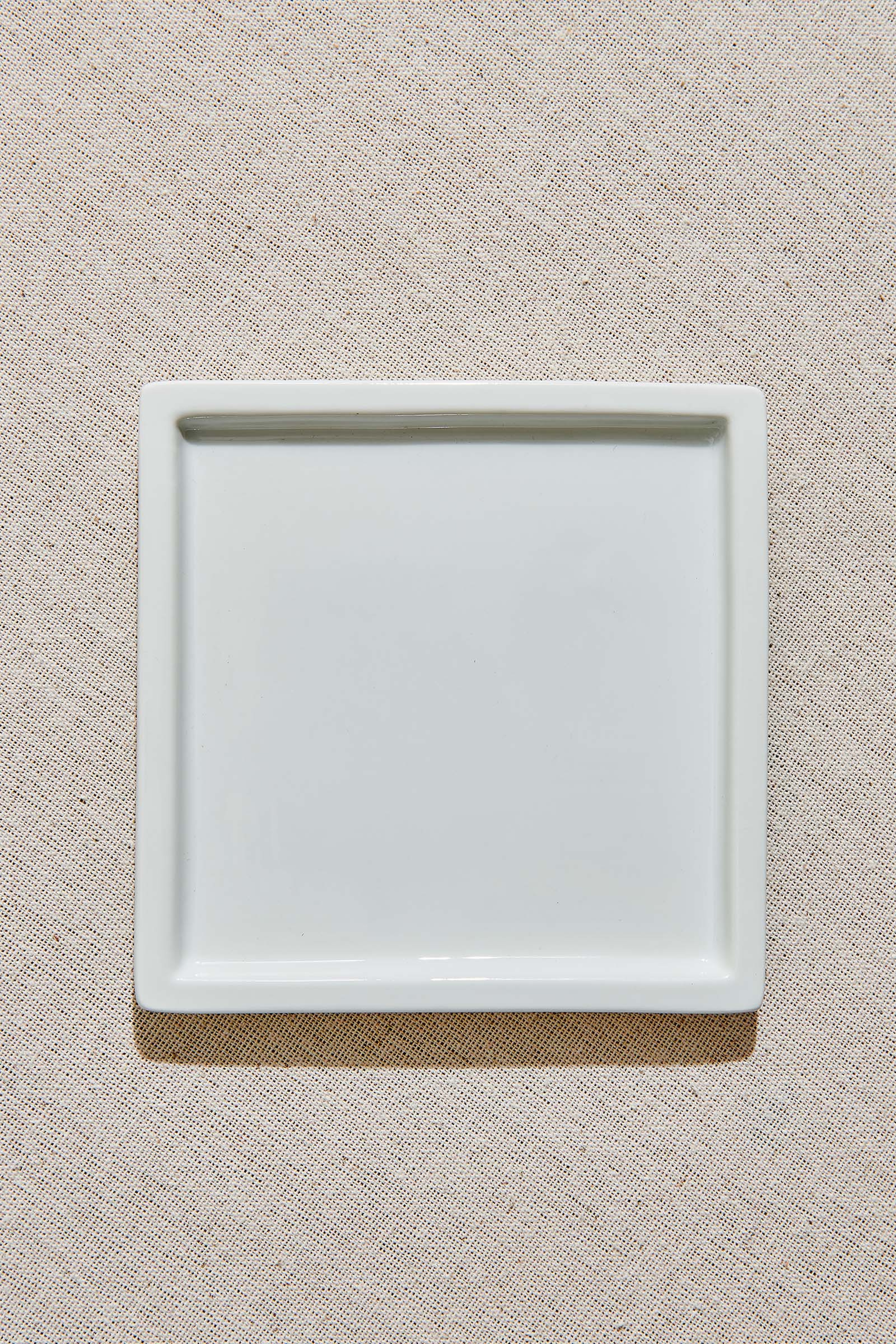 White Flat Porcelain K.Service Plate