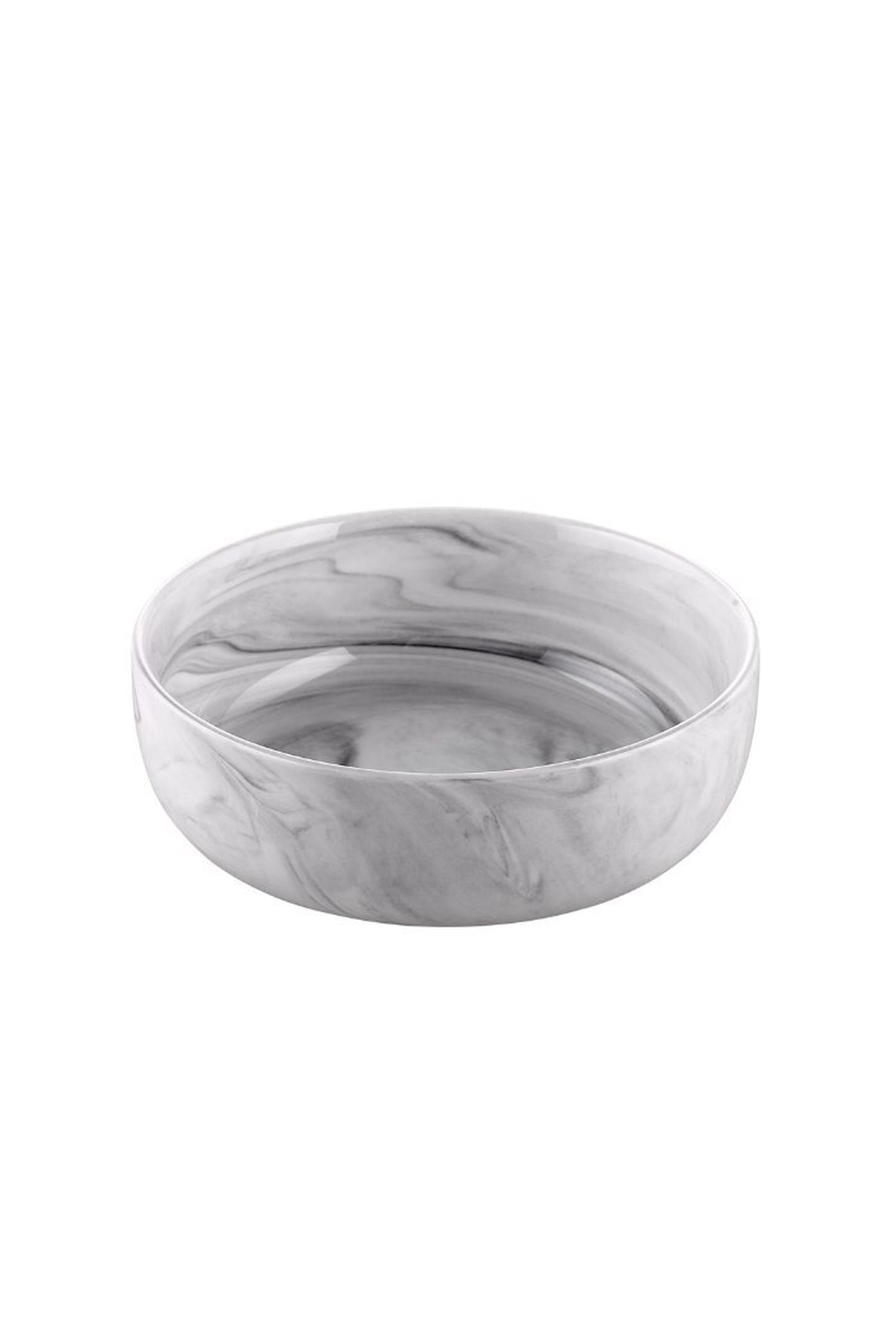 Marble Porselen Salata Kase Gri
