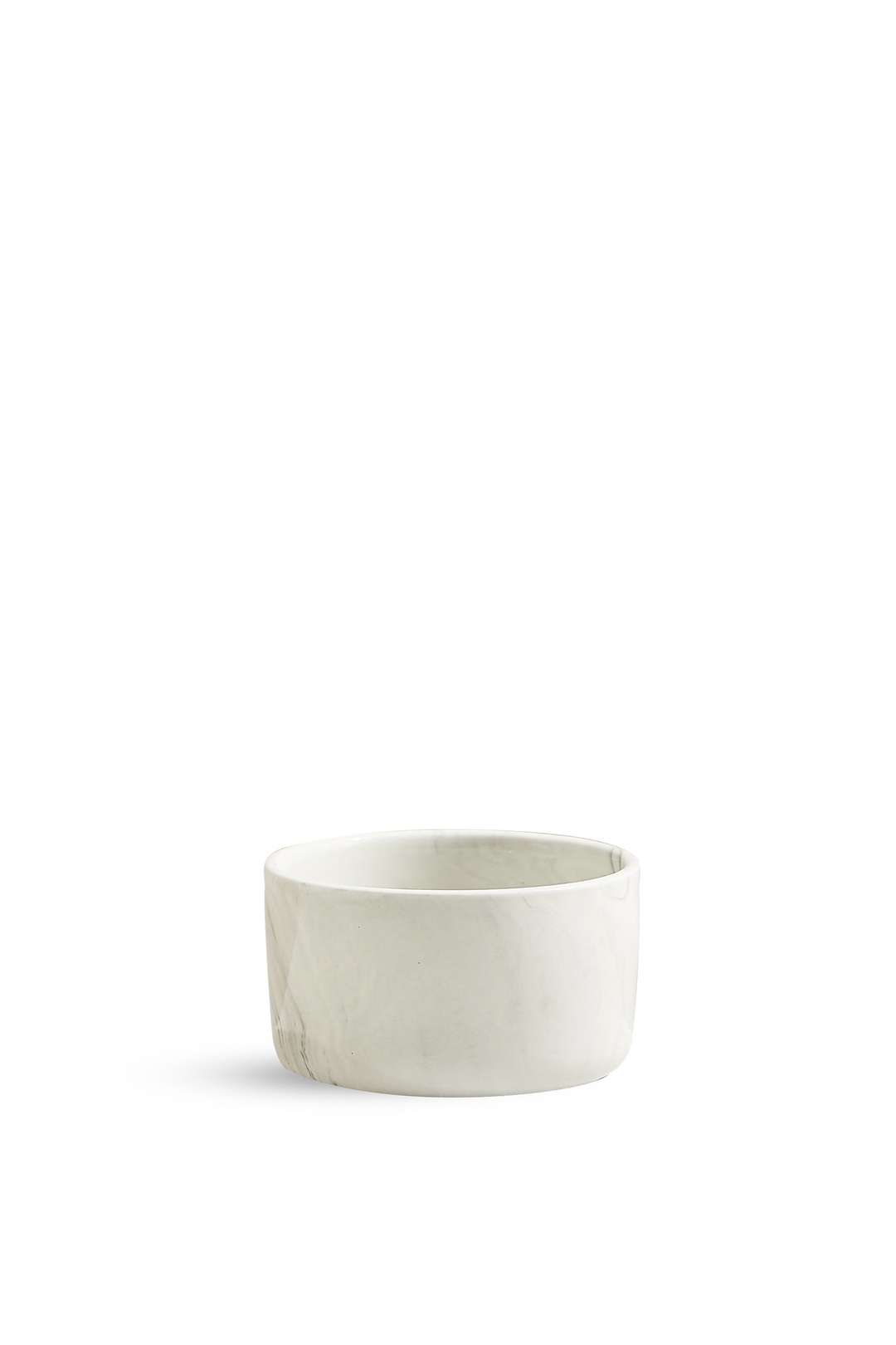 Marble  Porselen Servis Kasesi 9 cm Beyaz