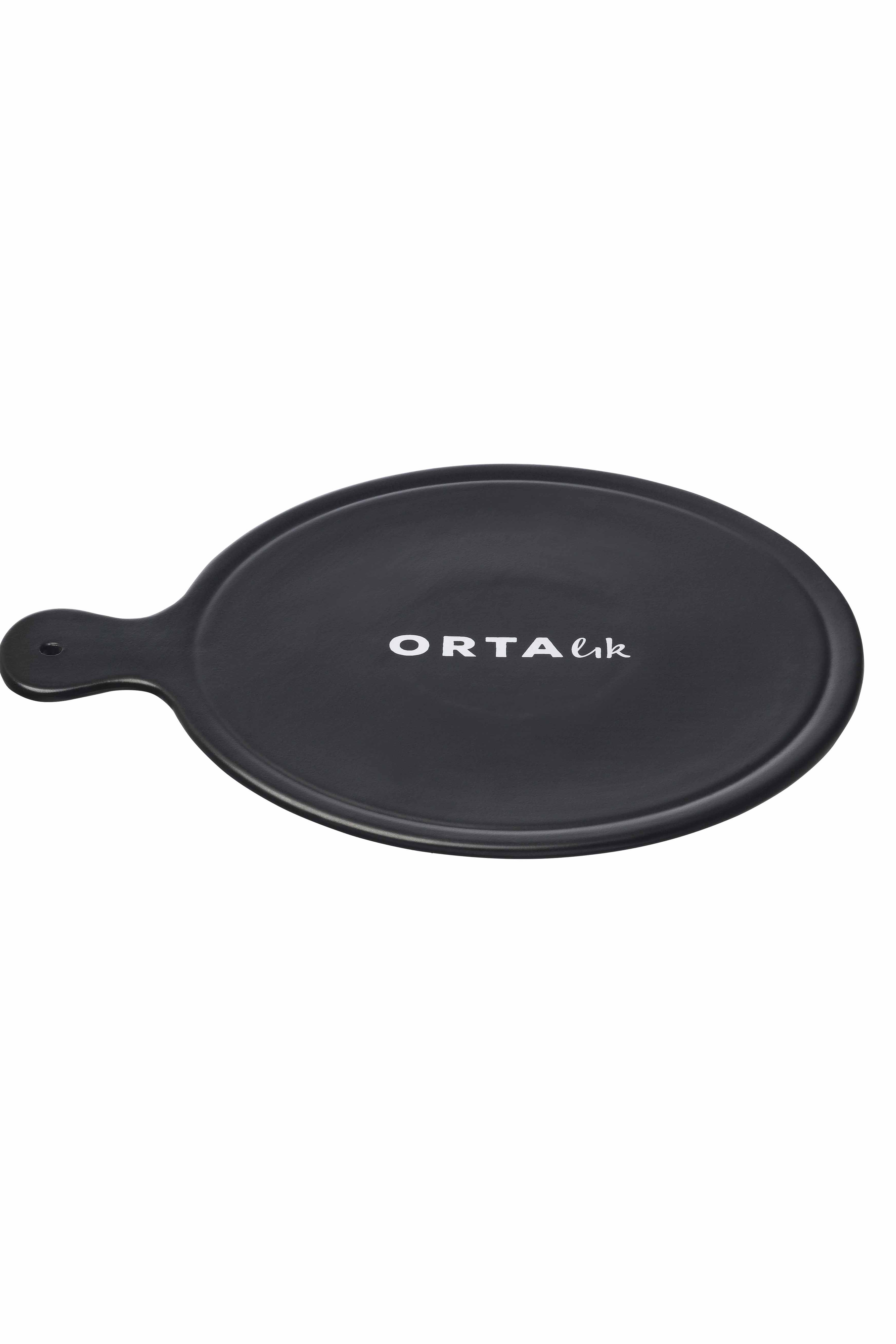 Ortalık Seramik Yuvarlak Servis Tabağı M Siyah