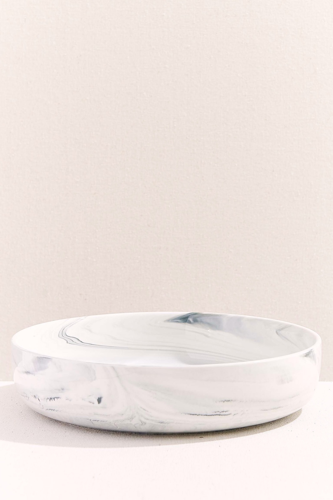 Marble Porselen Servis Kase Gri