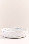 Marble Porselen Servis Kase Gri
