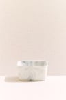 Marble Porselen Servis Kasesi Kare 9 cm Beyaz