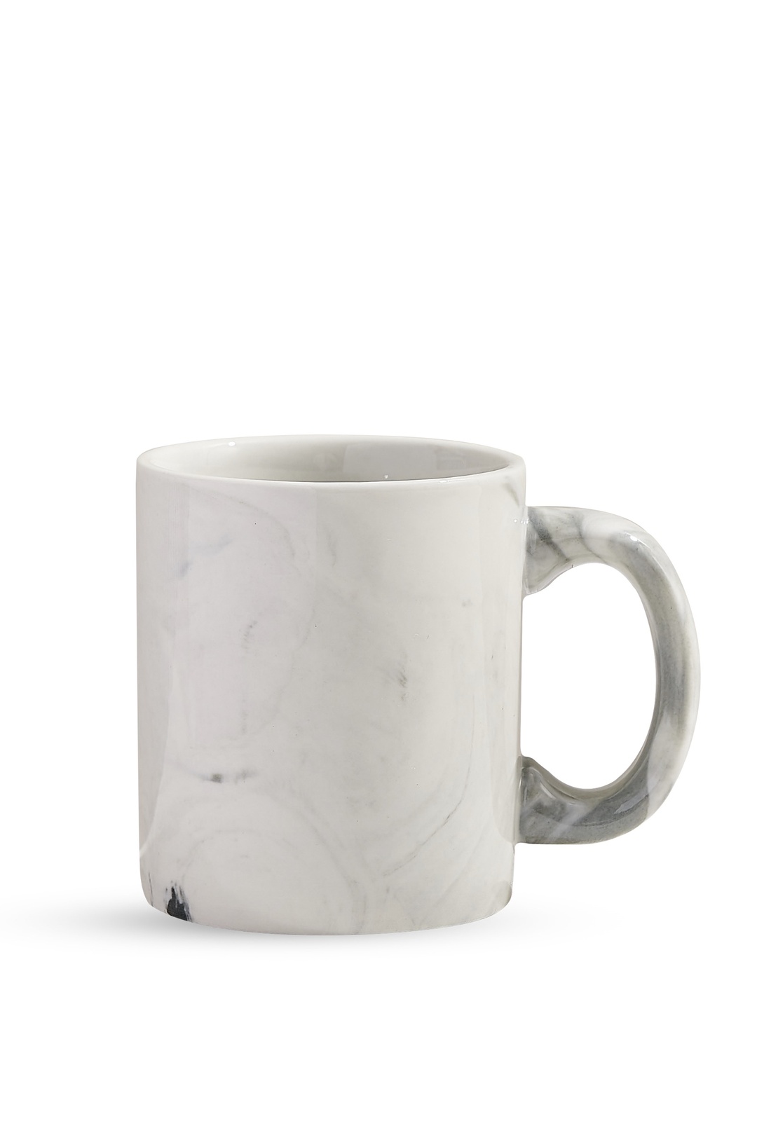 Marble Porselen Kupa Beyaz