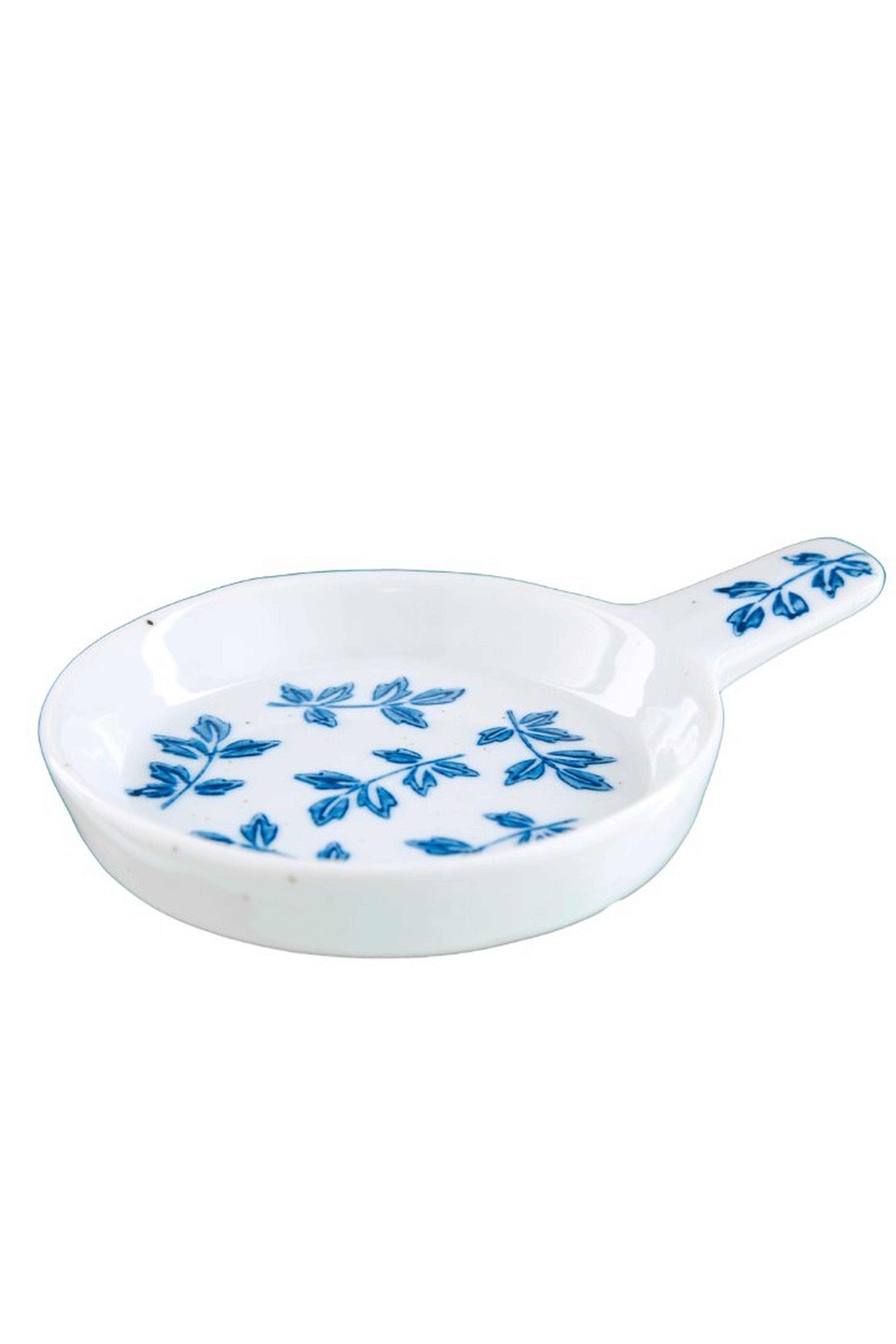 White Blue Snack 2 Porcelain Service Plate