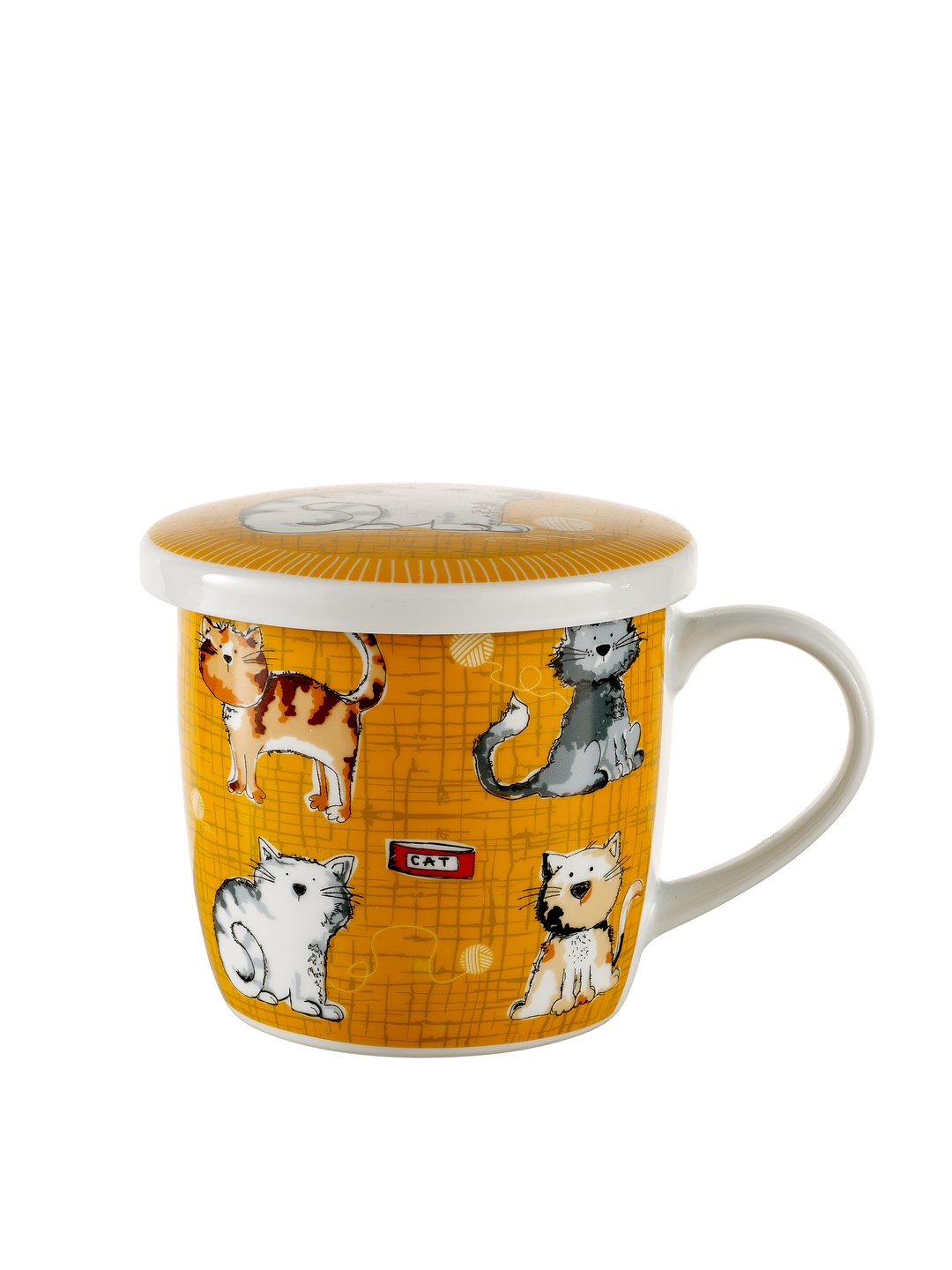 Cat Porcelain Mug with Lid Price - Paabahe
