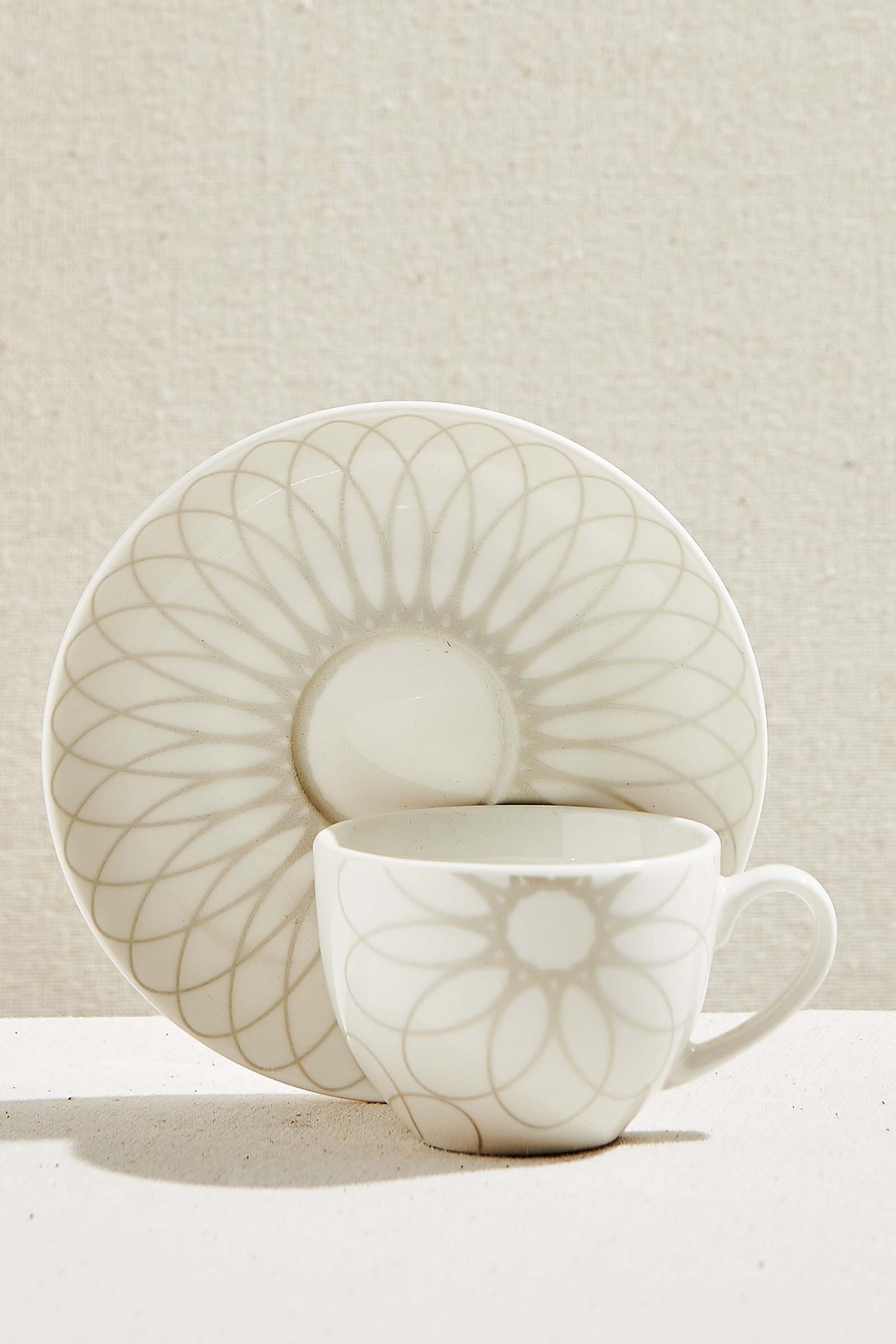 Sunflower Porcelain Tea Cup