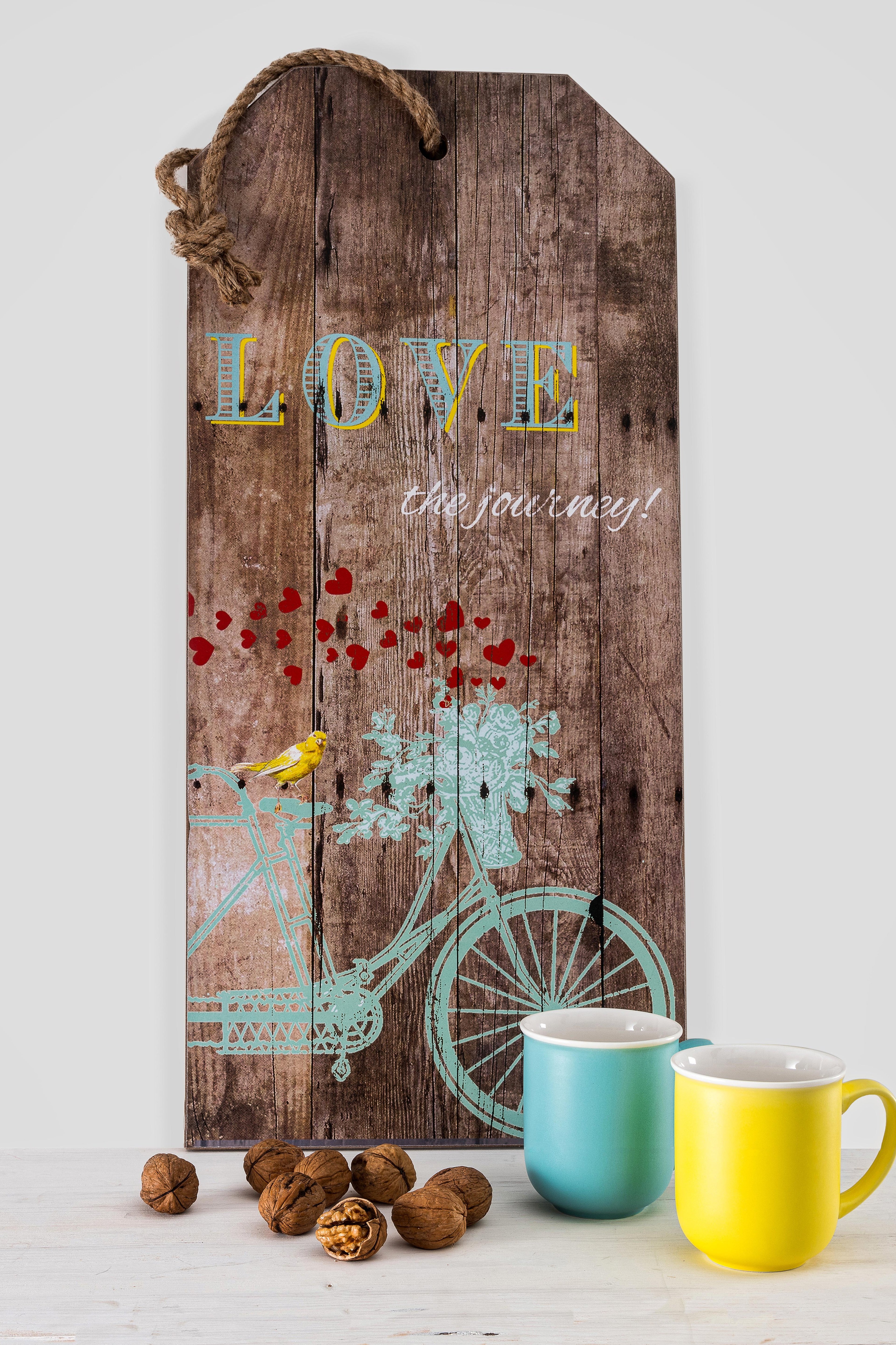 Ahşap Love Duvar Süsü