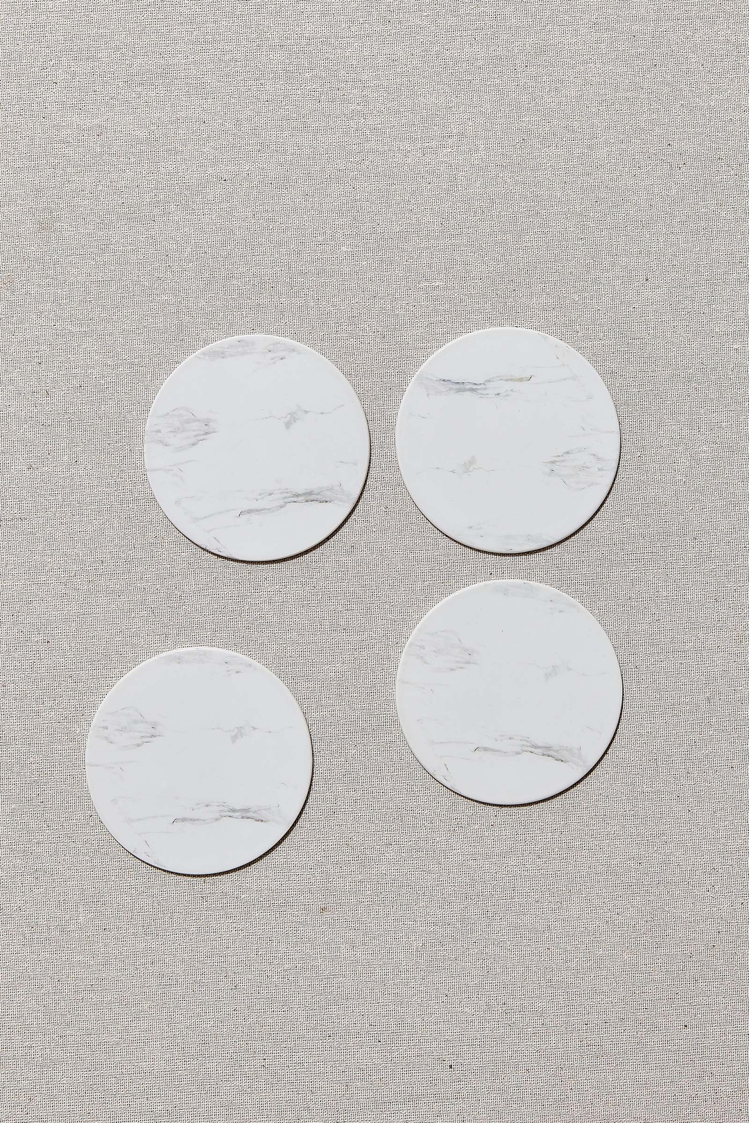 Marble Porselen Bardak Altlığı 4'lü Set 10 cm