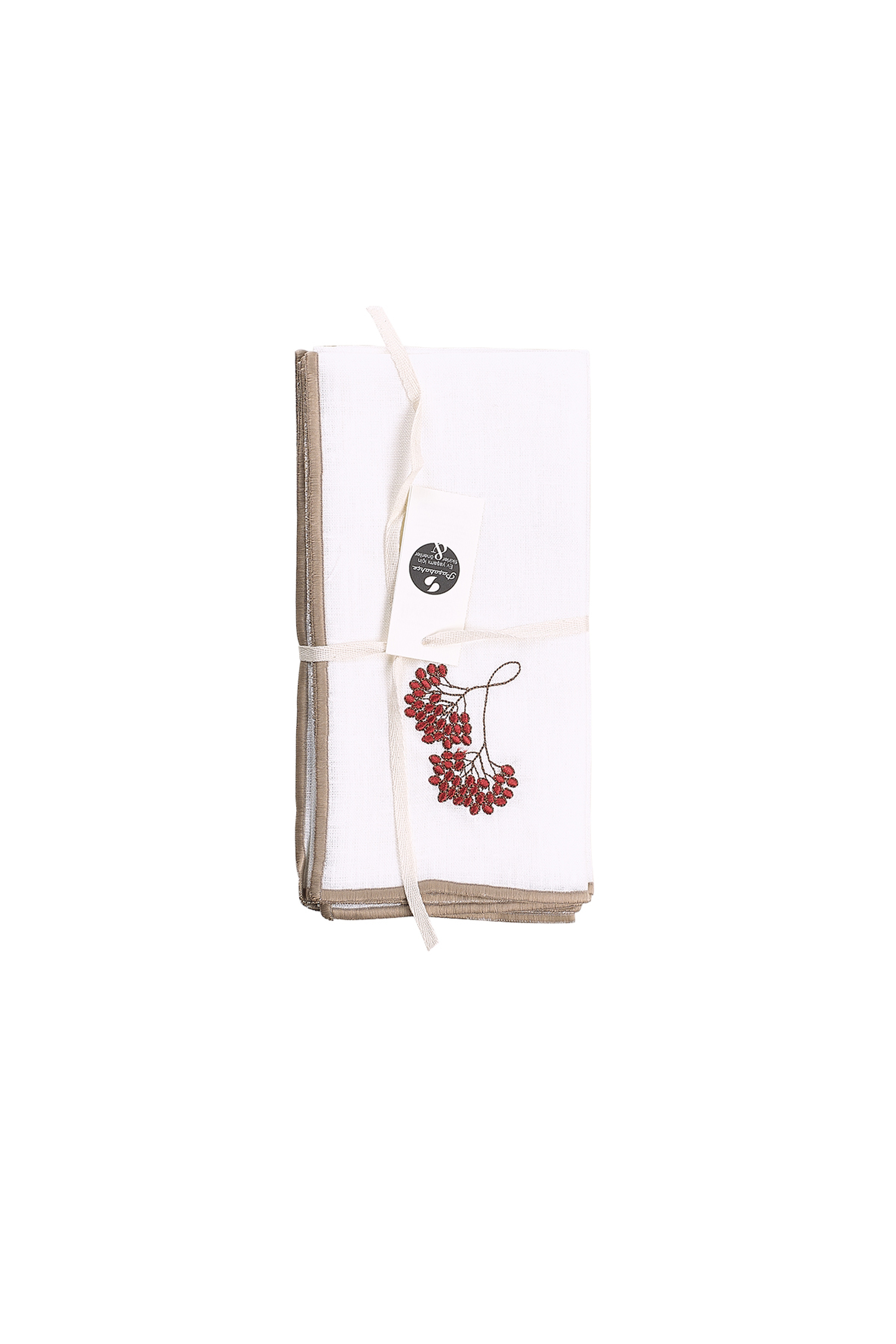 White Berry Linen Napkin 4 pcs