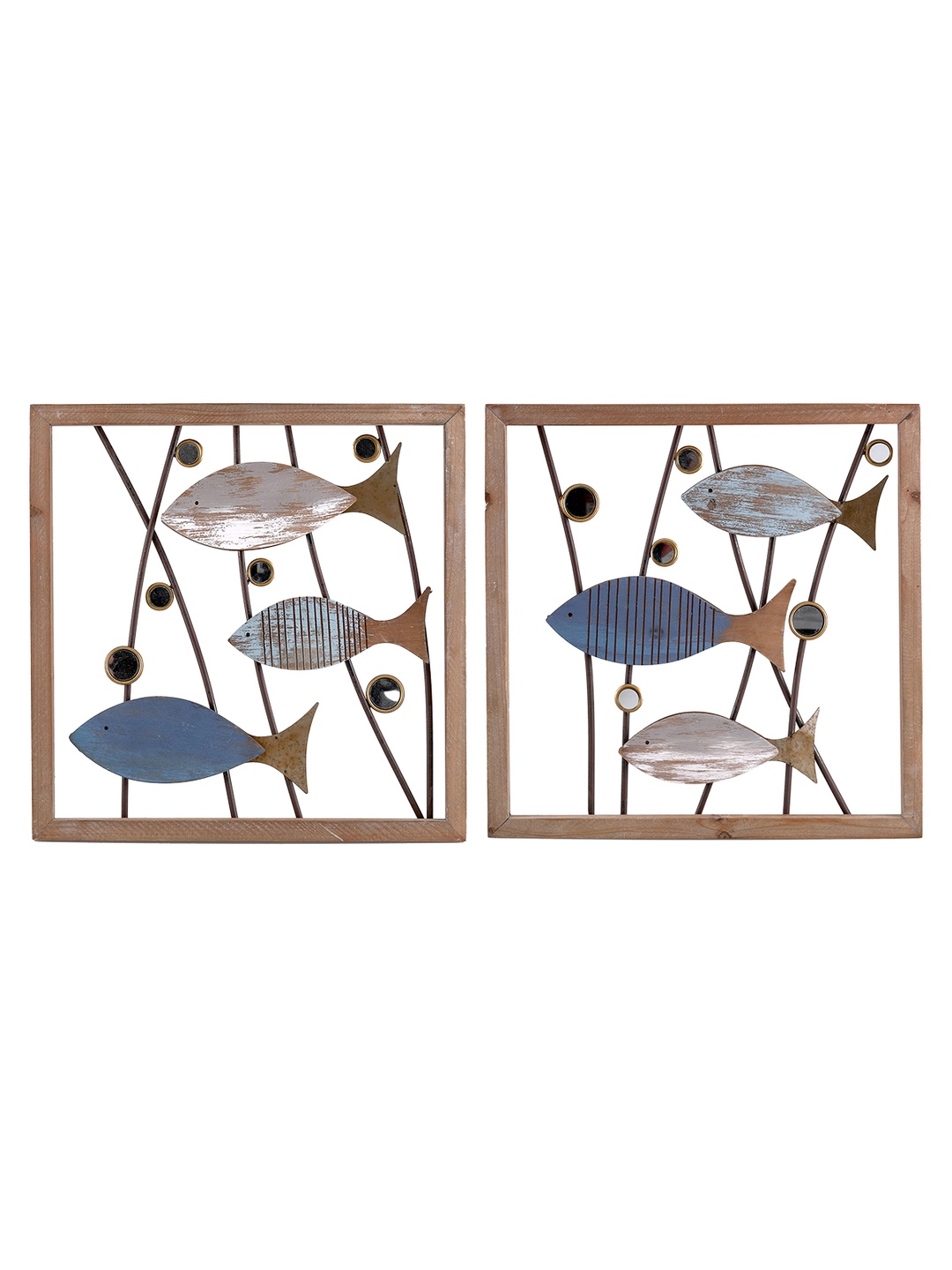 Aquarium Metal Duvar Süsü 2'li