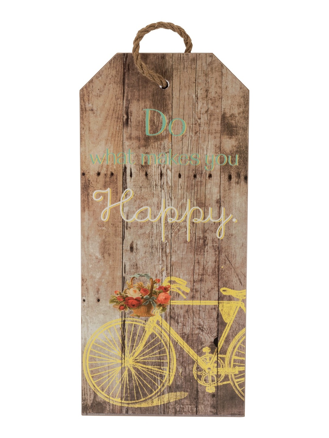 Ahşap Happy Duvar Süsü