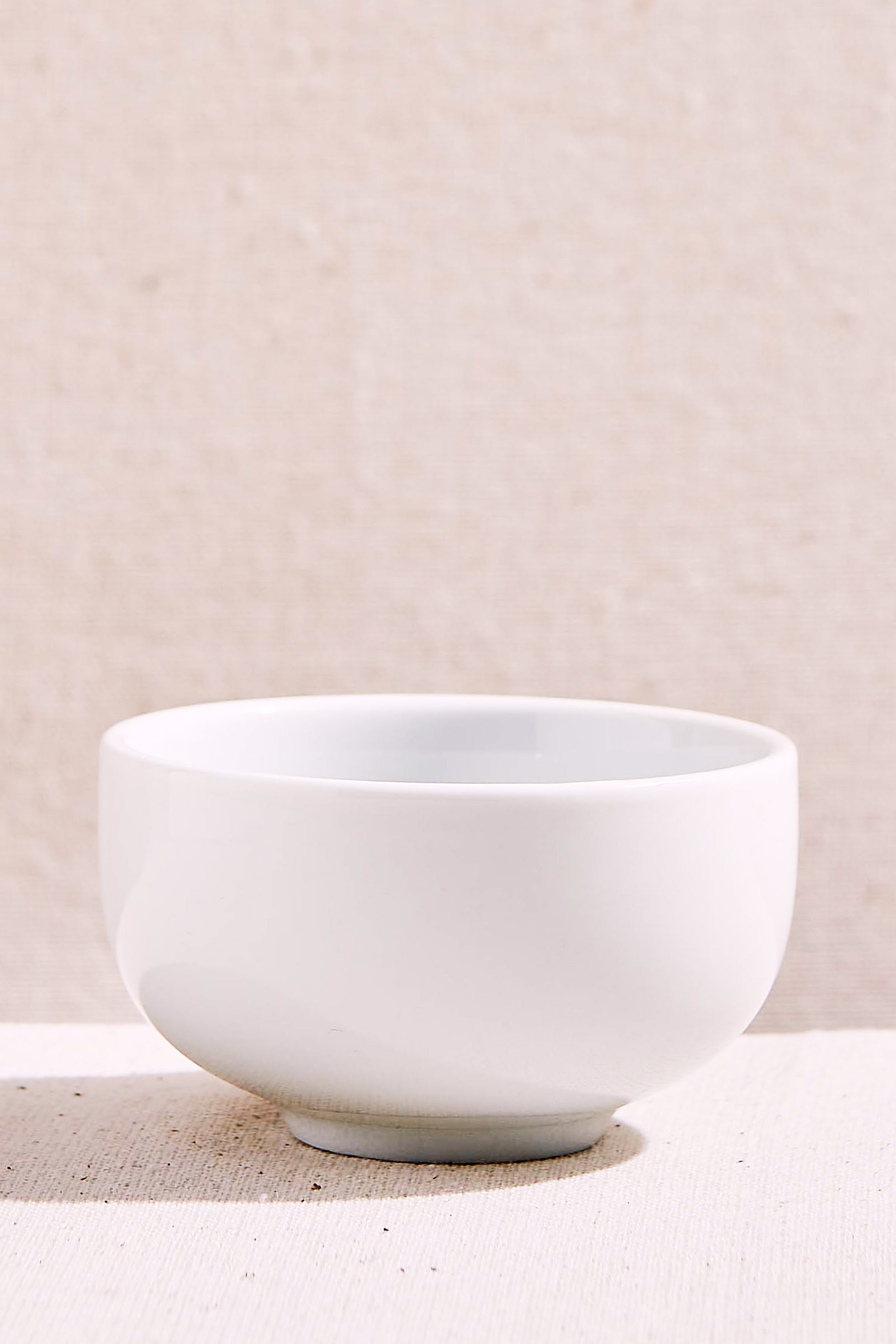 White Coupe Porcelain Serving Bowl S