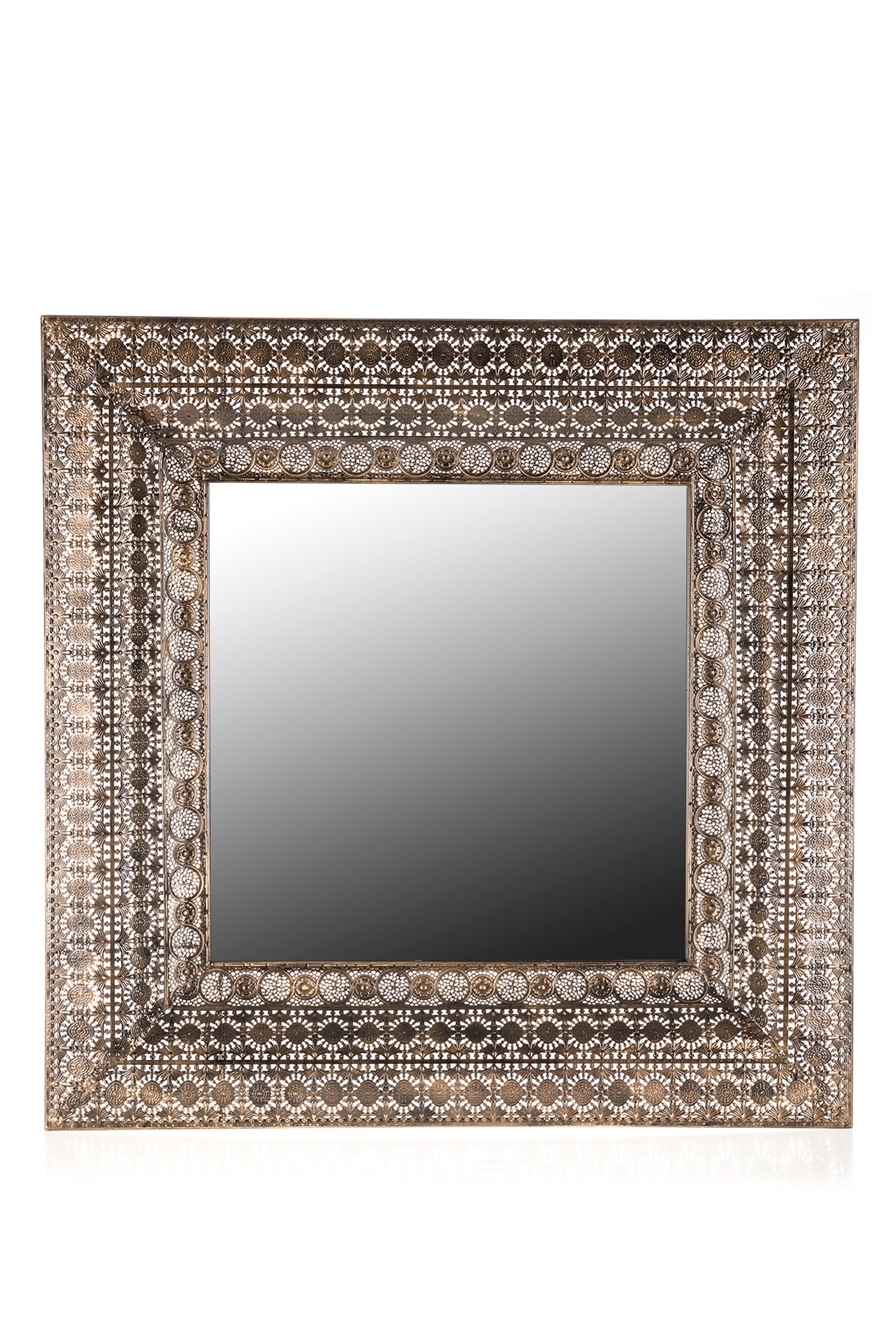Bronze Lace Square Mirror