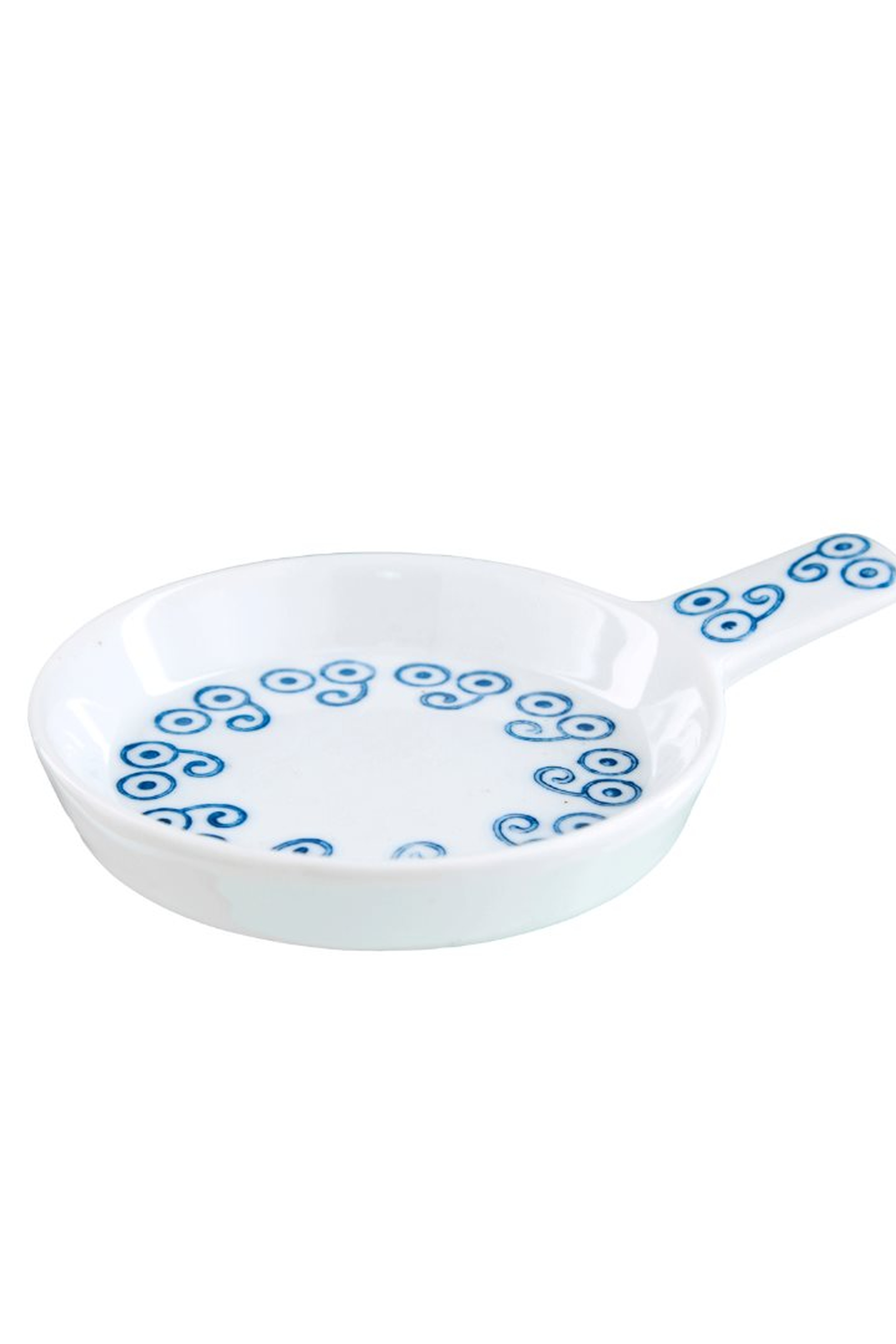 White Blue Snack 1 Porcelain Service Plate