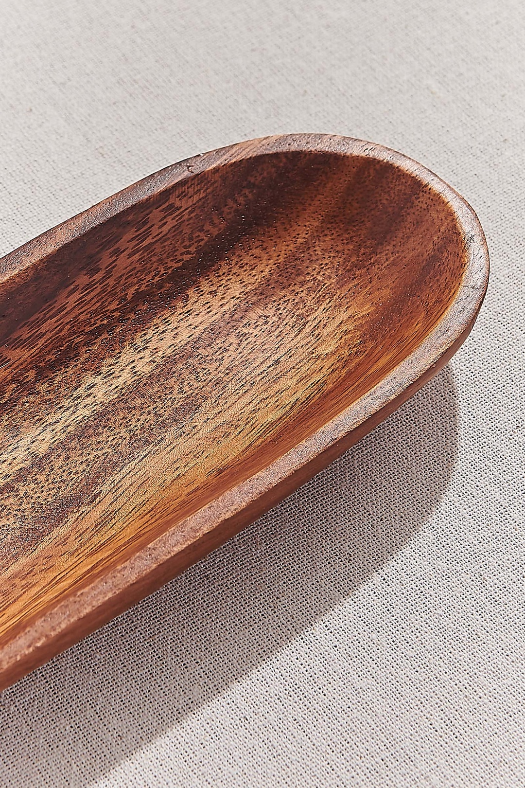 Ahşap Acacia Oval Servis Tabağı M